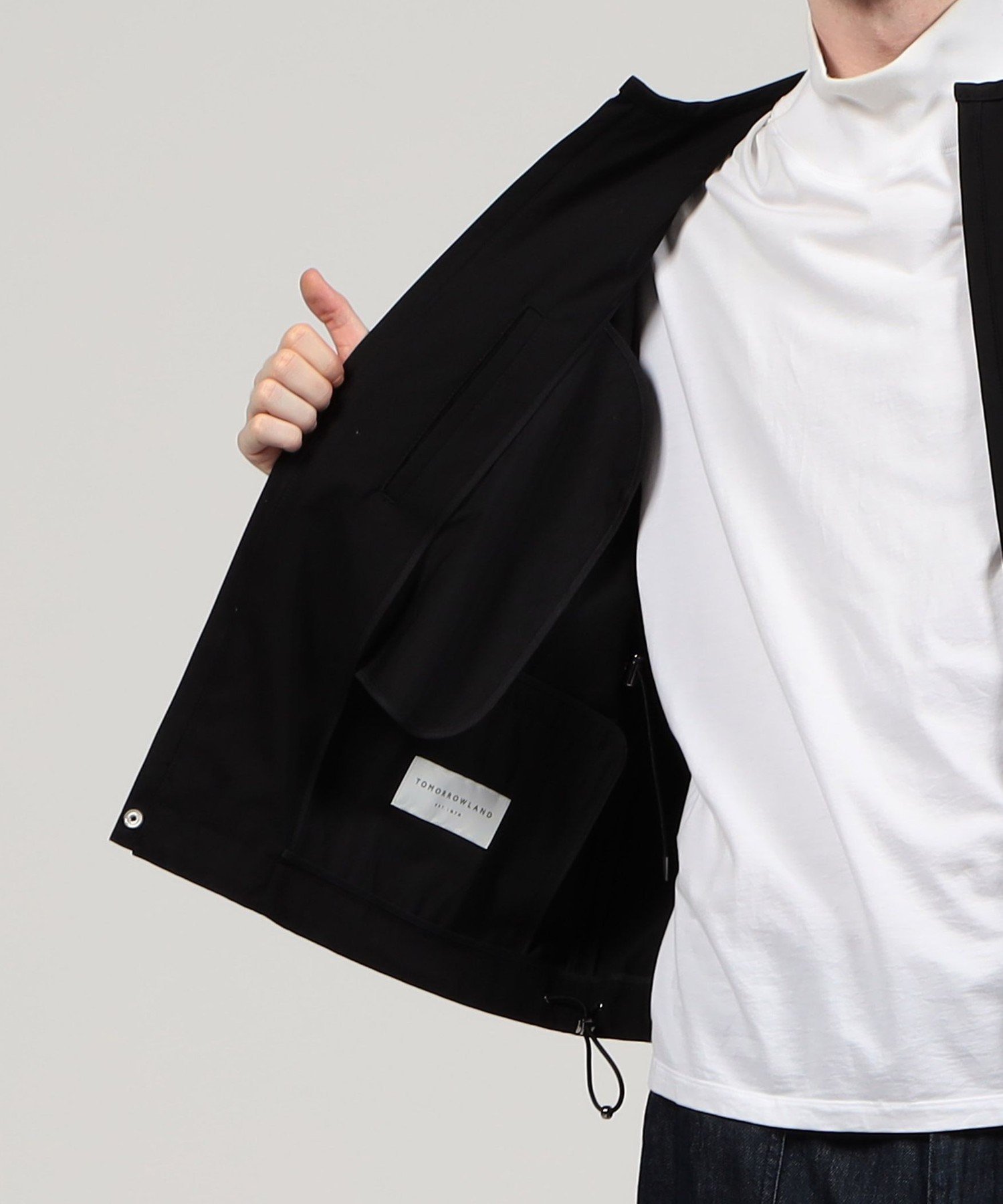 TOMORROWLAND｜コットンナイロン ジップアップブルゾン | Rakuten