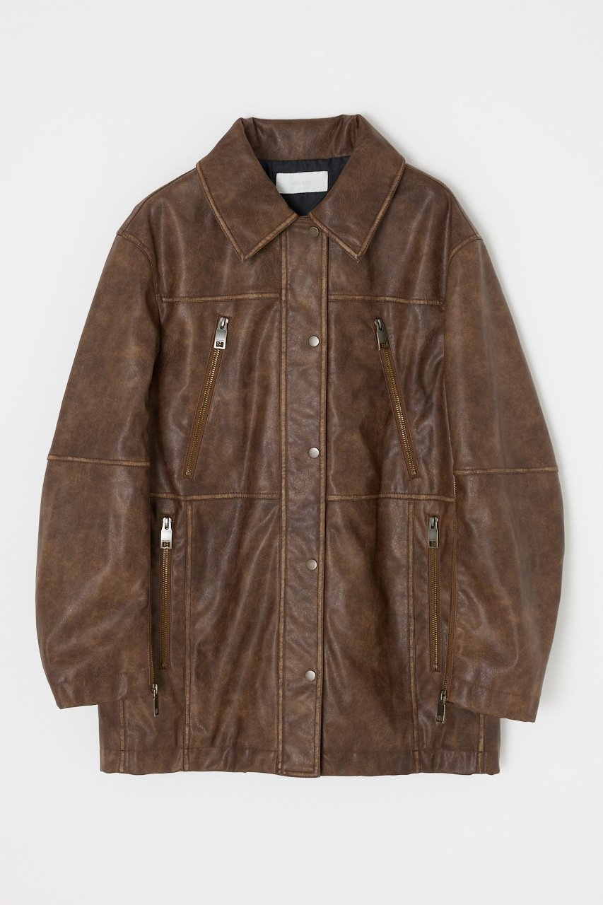 moussy｜AGED F/LEATHER MIDDLE ジャケット | Rakuten Fashion(楽天