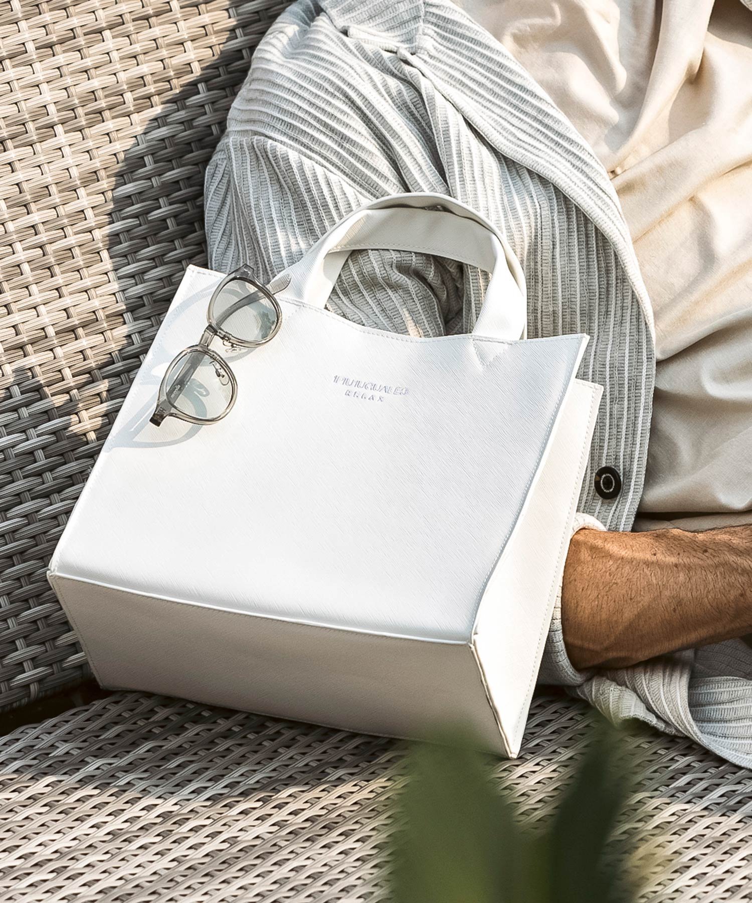 SHIFFON｜1PIU1UGUALE3 RELAX シンセティックサフィアーノミニトート