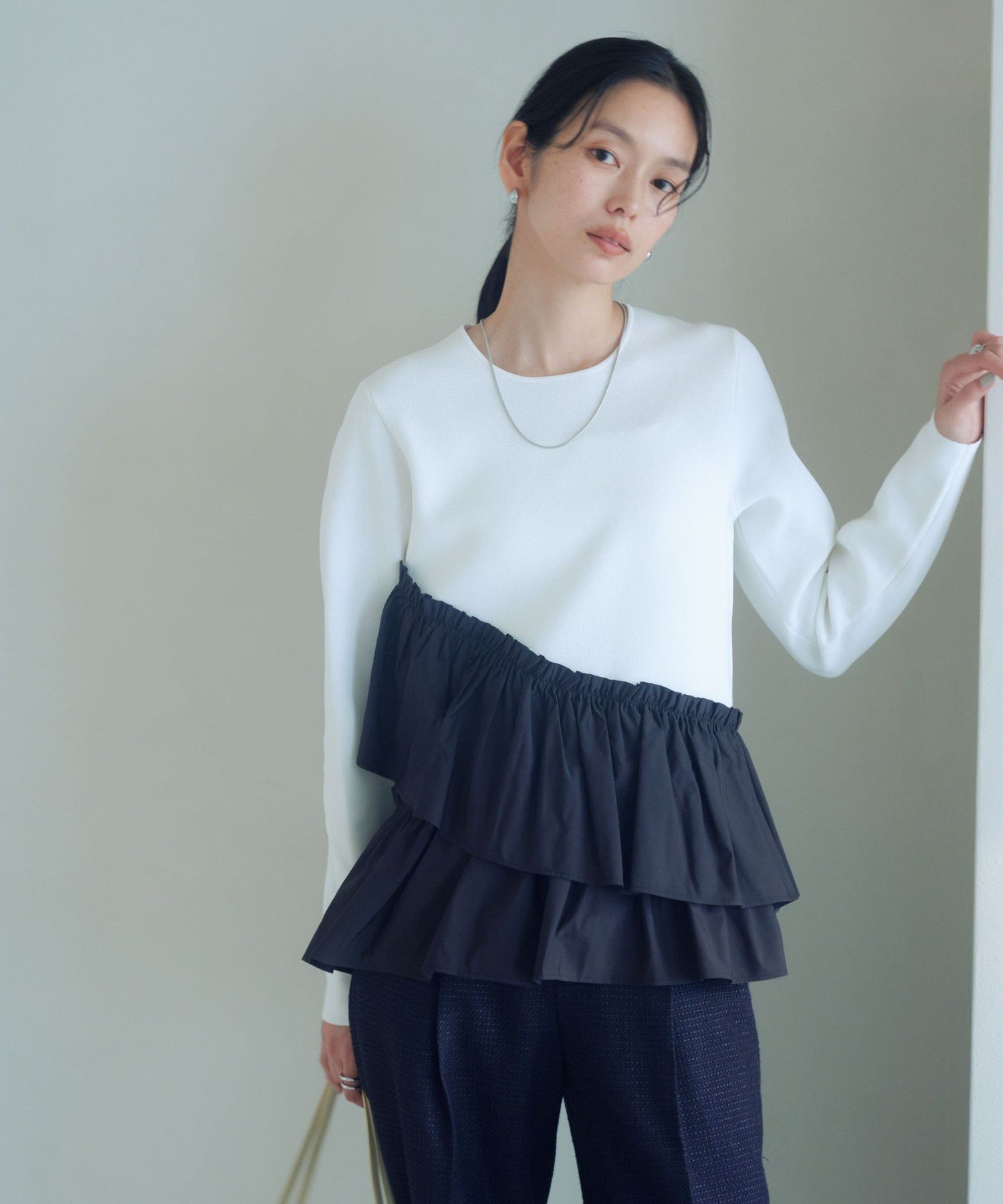 UNITED ARROWS green label relaxing｜タフタ ドッキング ペプラム