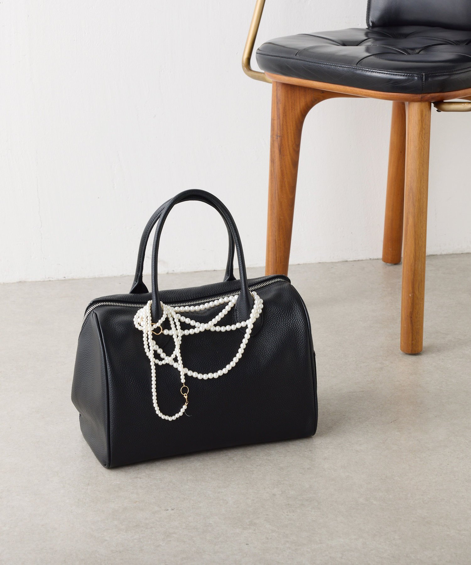 COLLAGE GALLARDAGALANTE｜【牛革/高見え】シュリンクリンボストン