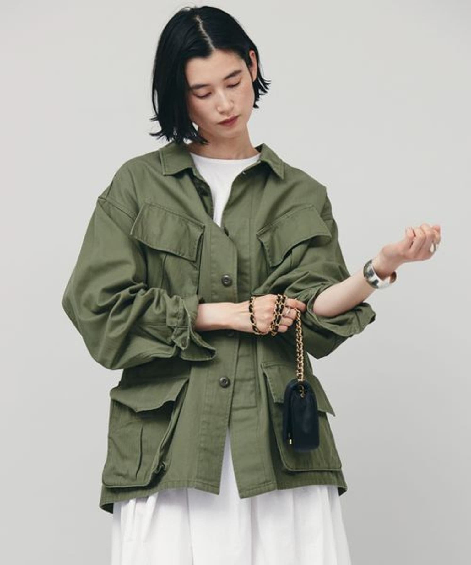 Curensology 〈＆RC〉ファティーグジャケット　　ヴィンテージライク Curensology｜<&RC>ヴィンテージライクファティーグジャケット