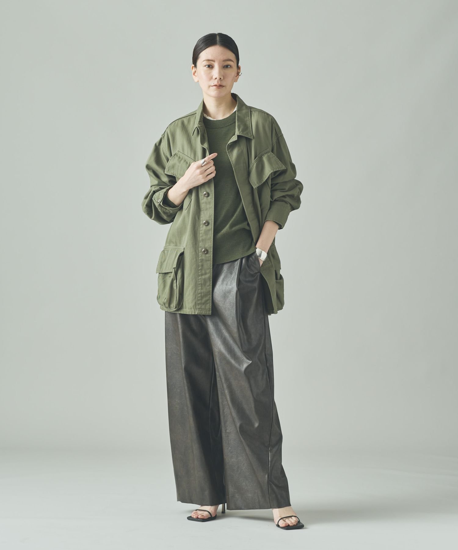 C urensologyカレンソロジー　 ファティーグジャケット Curensology（カレンソロジー） ミリタリージャケット モッズコート