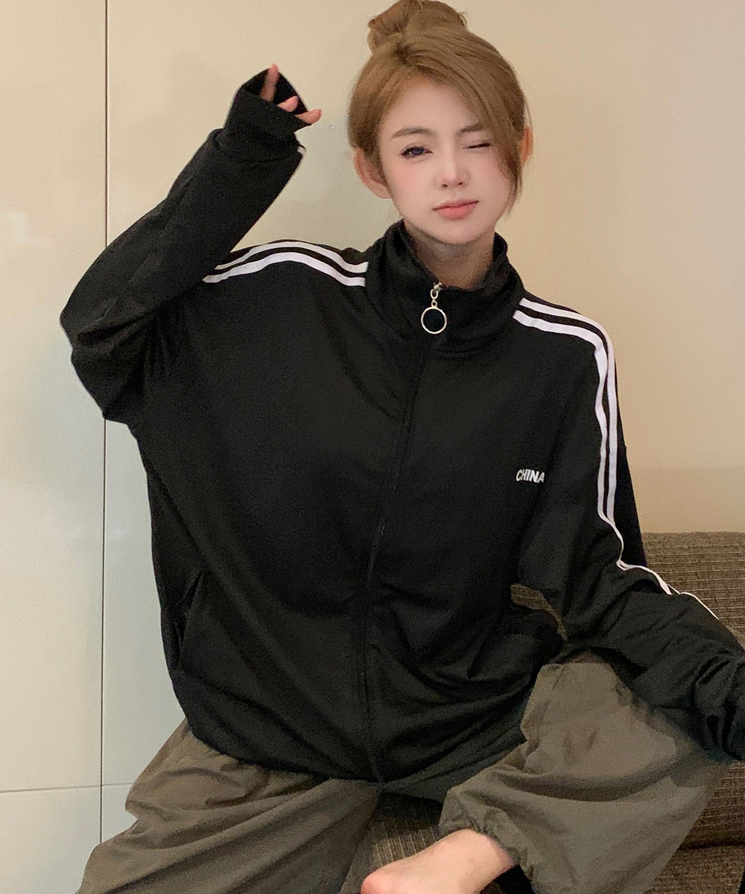 DEVICE｜ダブルライン トラックジャケット トラックトップ ジャージ