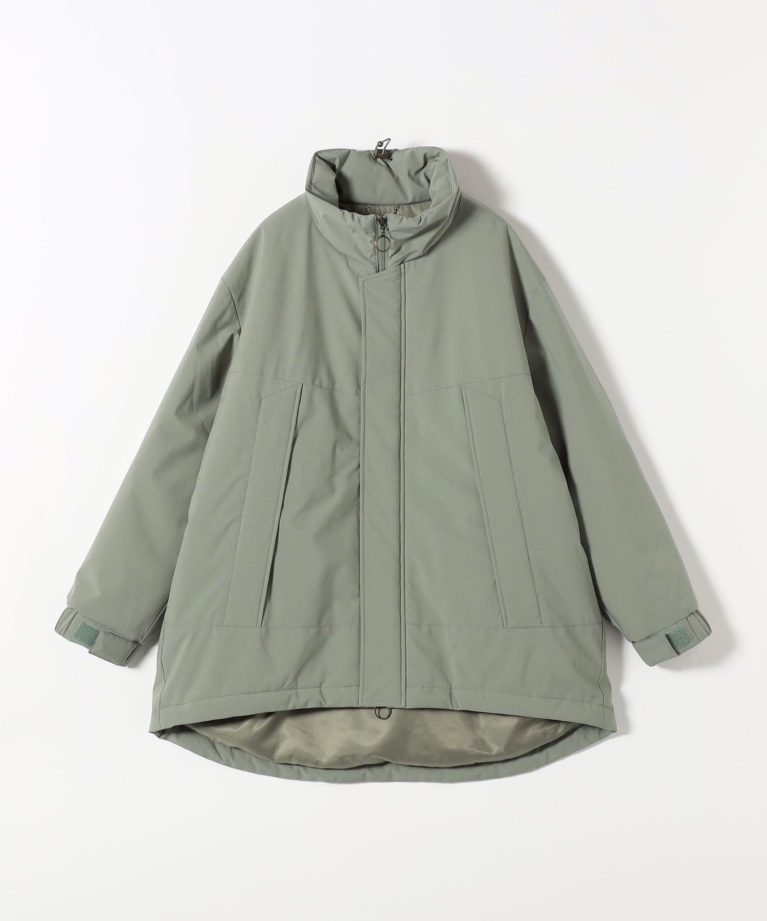 quaranciel:<撥水加工>中綿 スタンドカラーコート新品タグつき quaranciel:〈撥水加工〉中綿 スタンドカラー ダブル ジップ