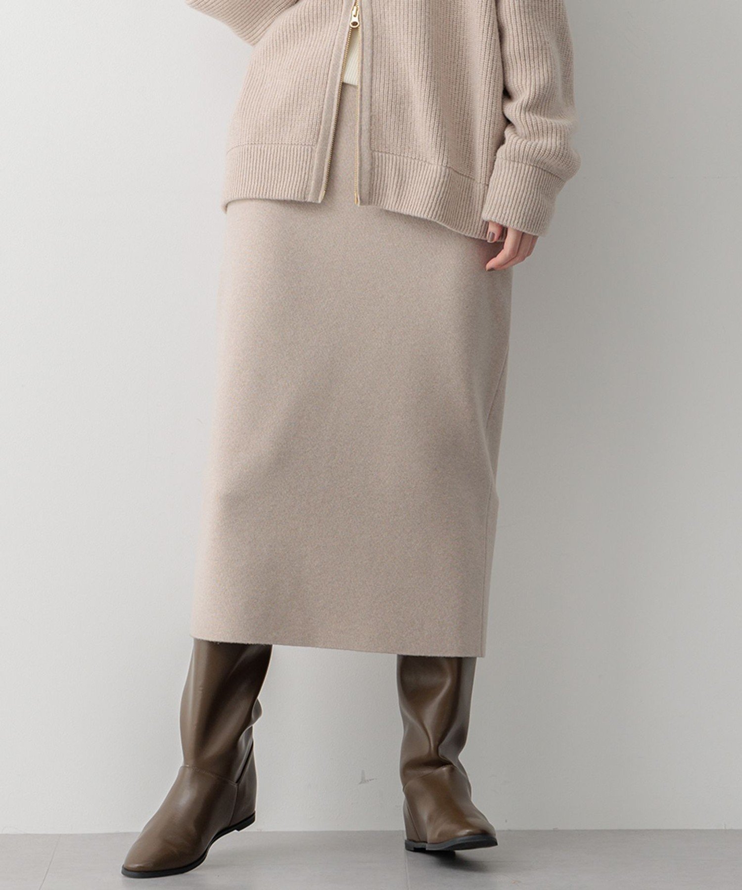 23区｜【洗える】カシミヤブレンド Iライン ニットスカート | Rakuten