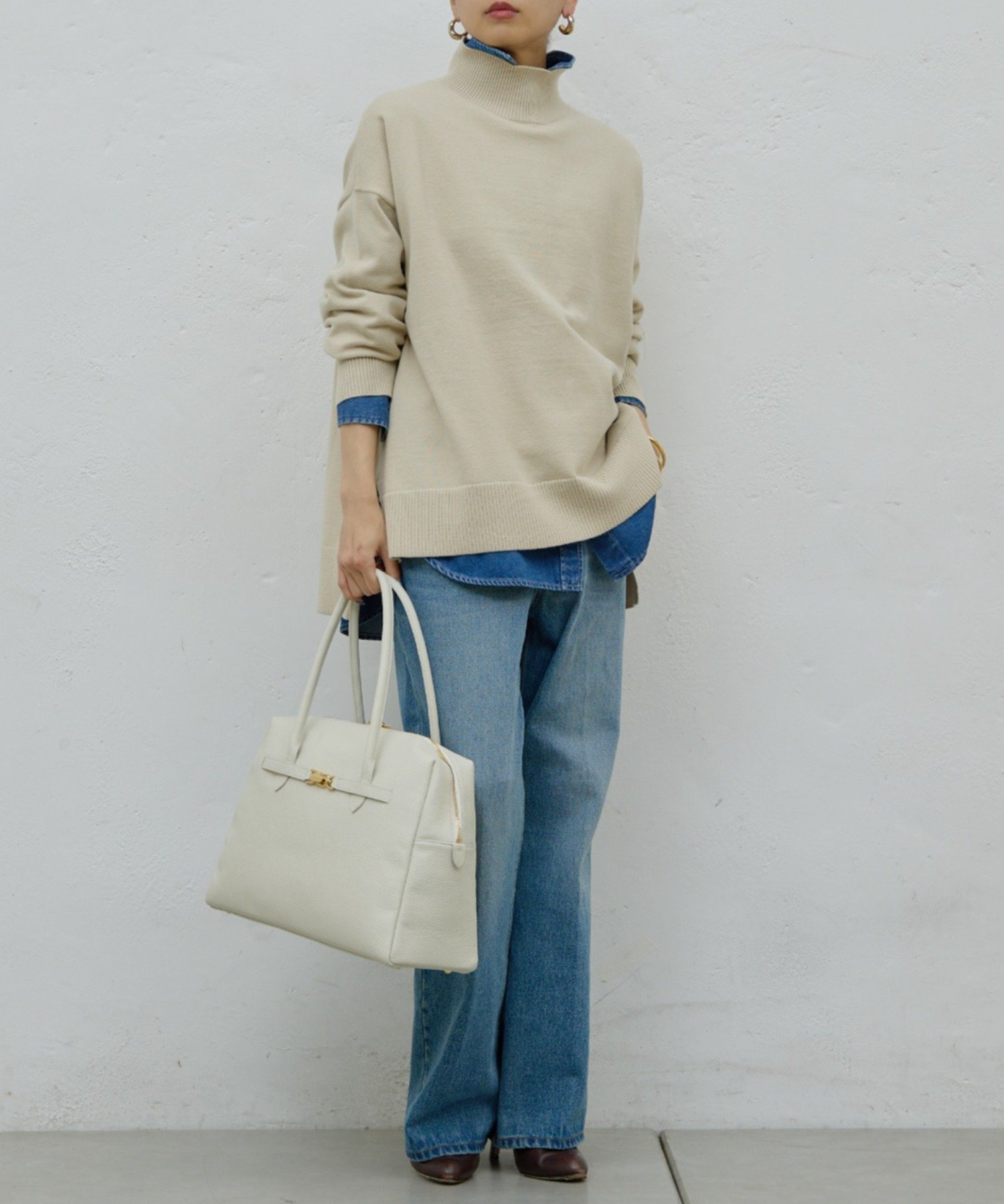 GALLARDAGALANTE｜【手洗い可】【全骨格対応】オーバータートルニット