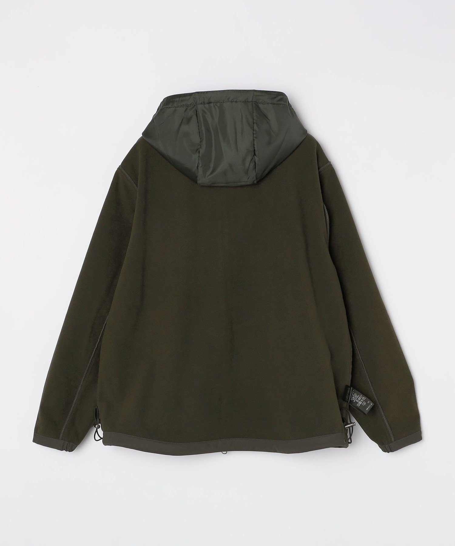 ブラック マウンテンパーカー フリース内側 SHIPS:〈洗濯機可能〉ポンチ 裏フリース ストレッチ マウンテン