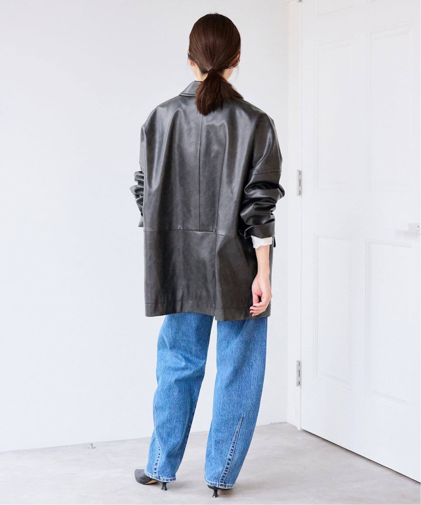 SLOBE IENA｜《WEB限定/追加》フェイクレザーブルゾン | Rakuten