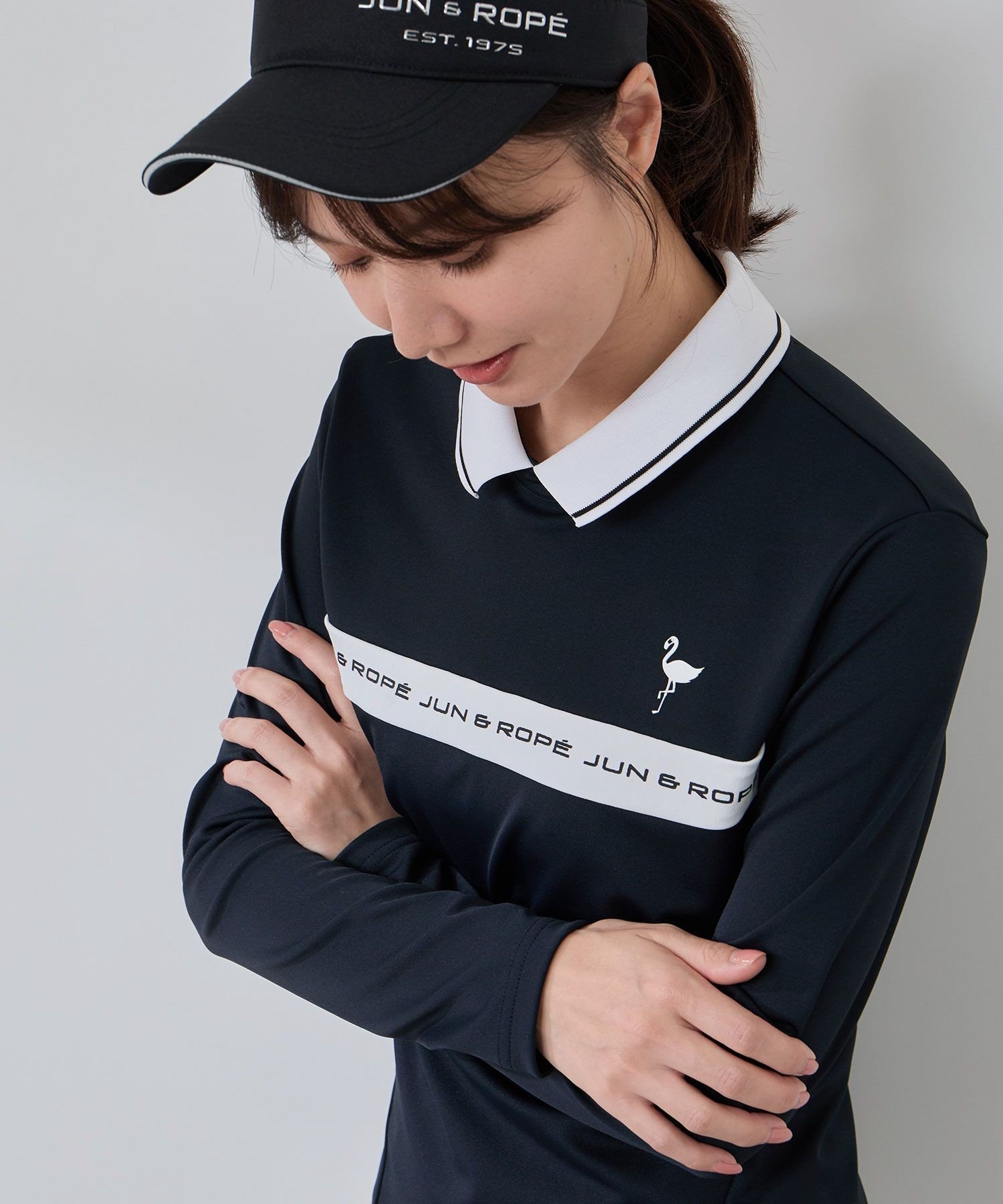 JUN&ROPE'｜ベアスムース 衿付きプルオーバー | Rakuten Fashion(楽天