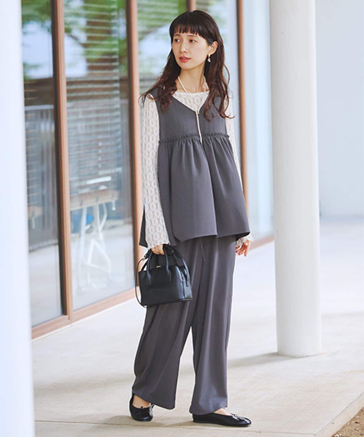 studio CLIP｜【WEB限定】ペプラムオールインワン《オケージョン2026SS