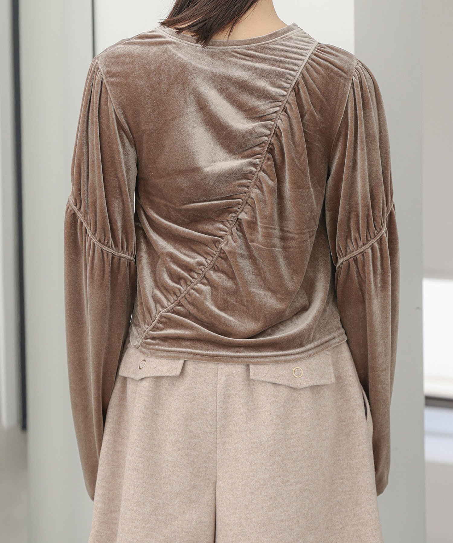 VIS｜【洗える】ベロアシャーリングプルオーバー | Rakuten Fashion