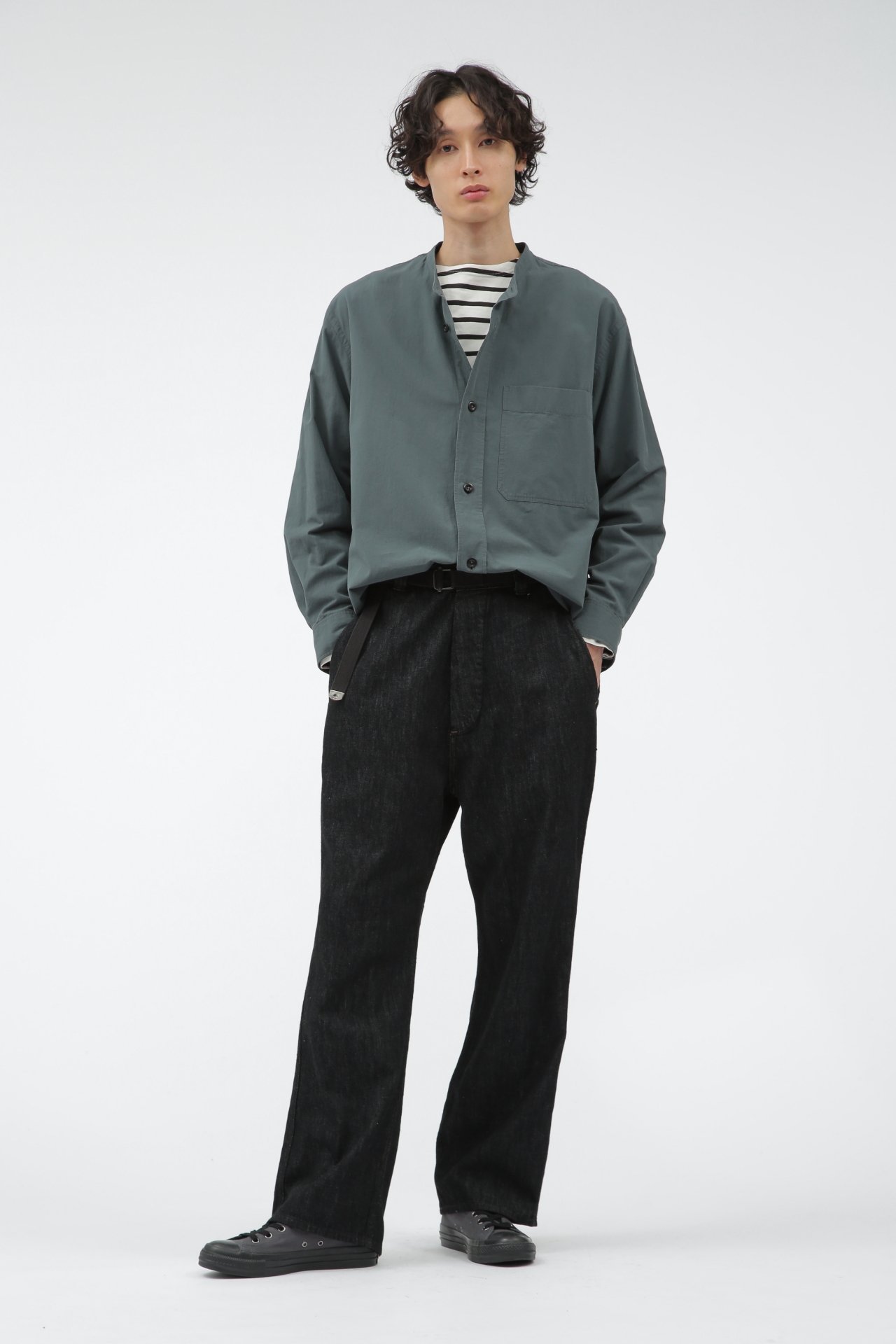 MARGARET HOWELL｜CANTON LIGHT DENIM BLACK | Rakuten Fashion(楽天