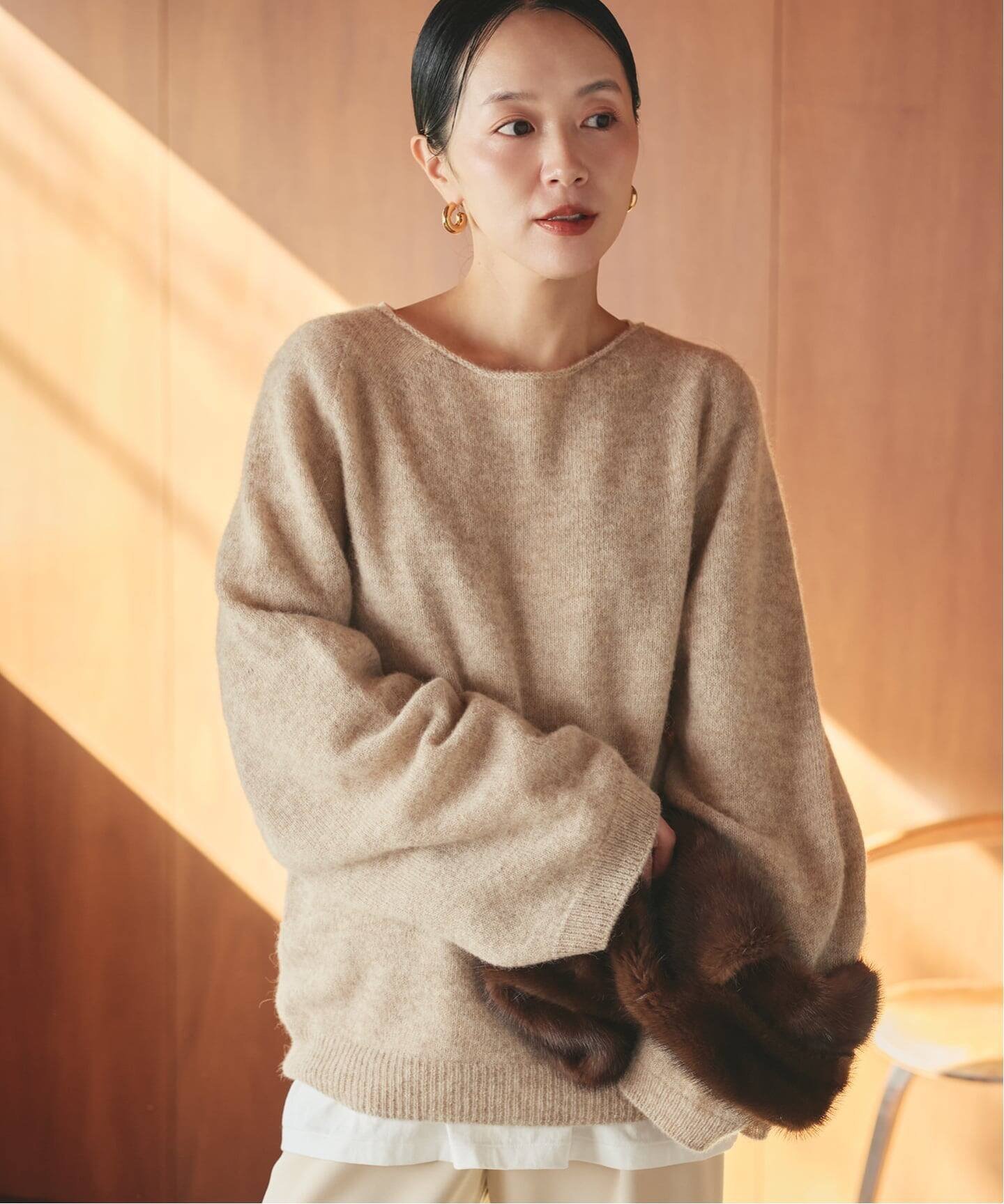 plage｜《追加》Baby Alpaca ラグラン プルオーバー | Rakuten Fashion