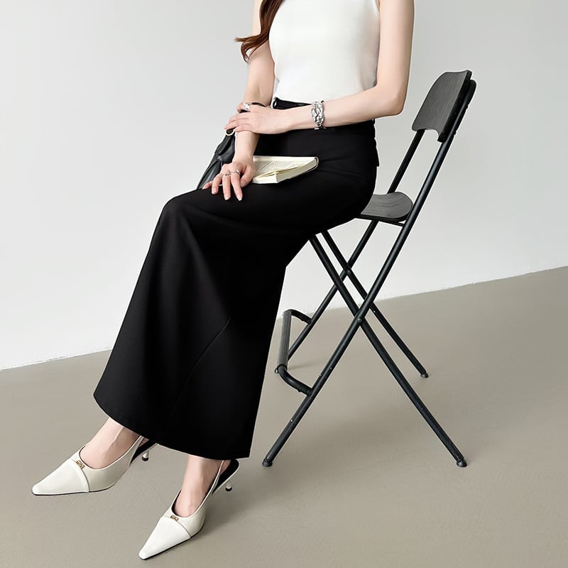 COCOMOMO｜タイトスカート ロングスカート バックスリット入りナロー