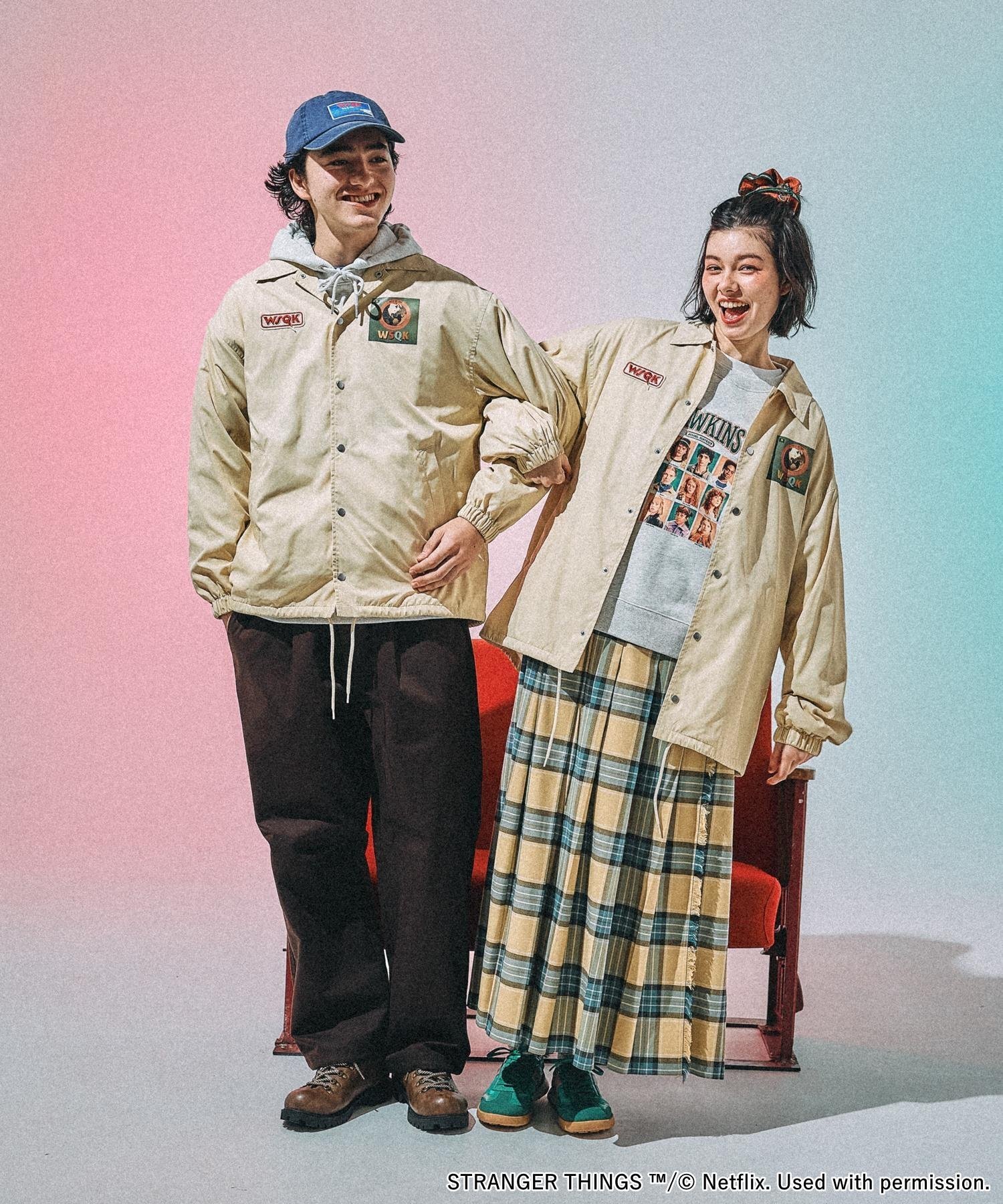niko and ｜【STRANGER THINGS】コラボ アソートコーチジャケット