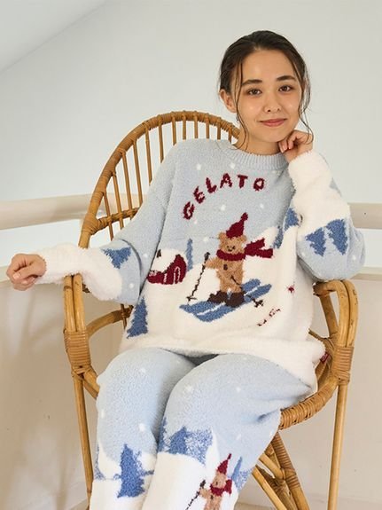 gelato pique｜【HOLIDAY】スキーベアジャガードロングパンツ