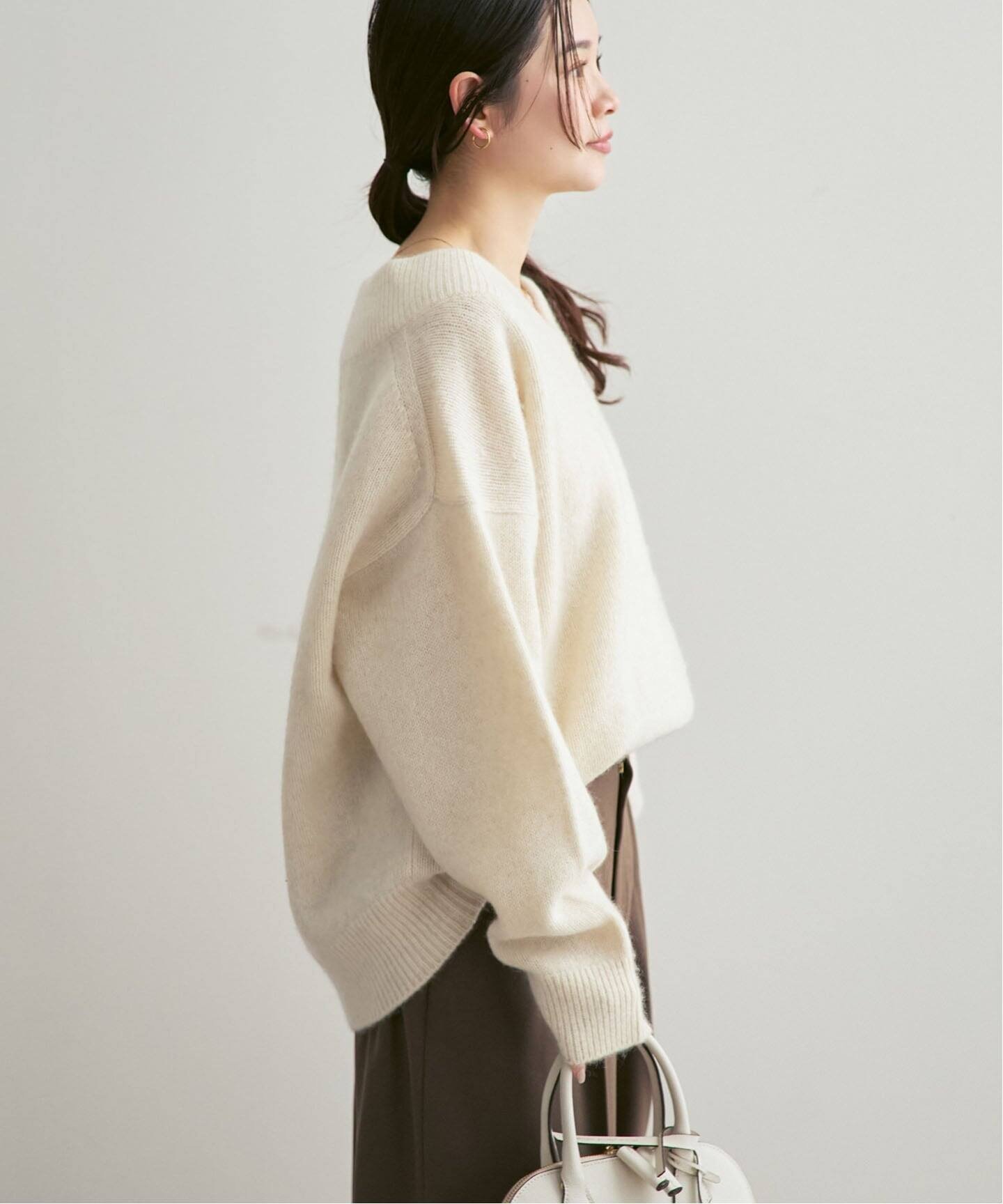 NOBLE｜《追加》YAKワイドVネックニット | Rakuten Fashion(楽天