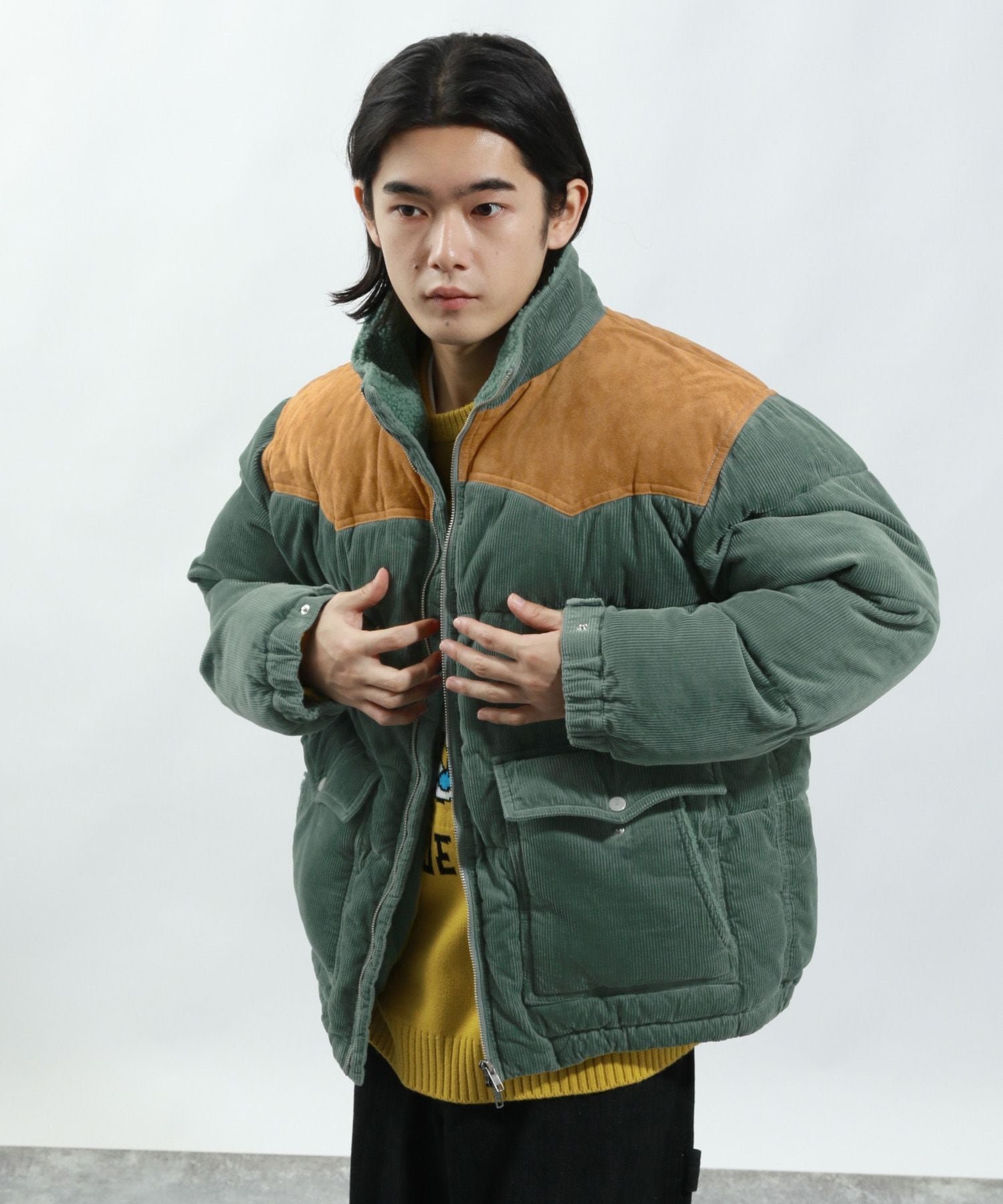 BAYFLOW｜ヴィンテージライクコーデュロイ中綿ブルゾン | Rakuten