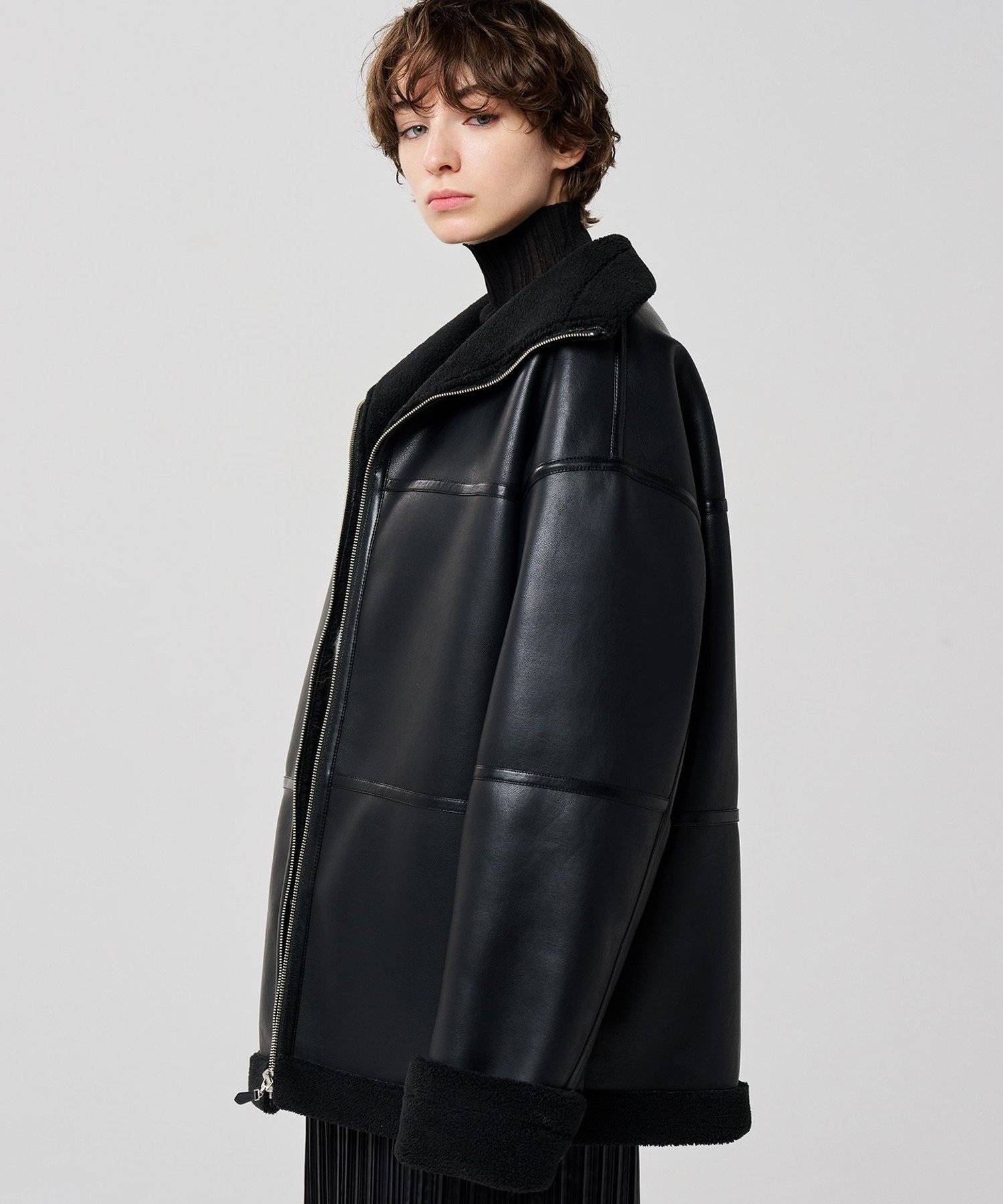 uncrave｜フェイク ムートン コート(uncrave WHITE) | Rakuten Fashion