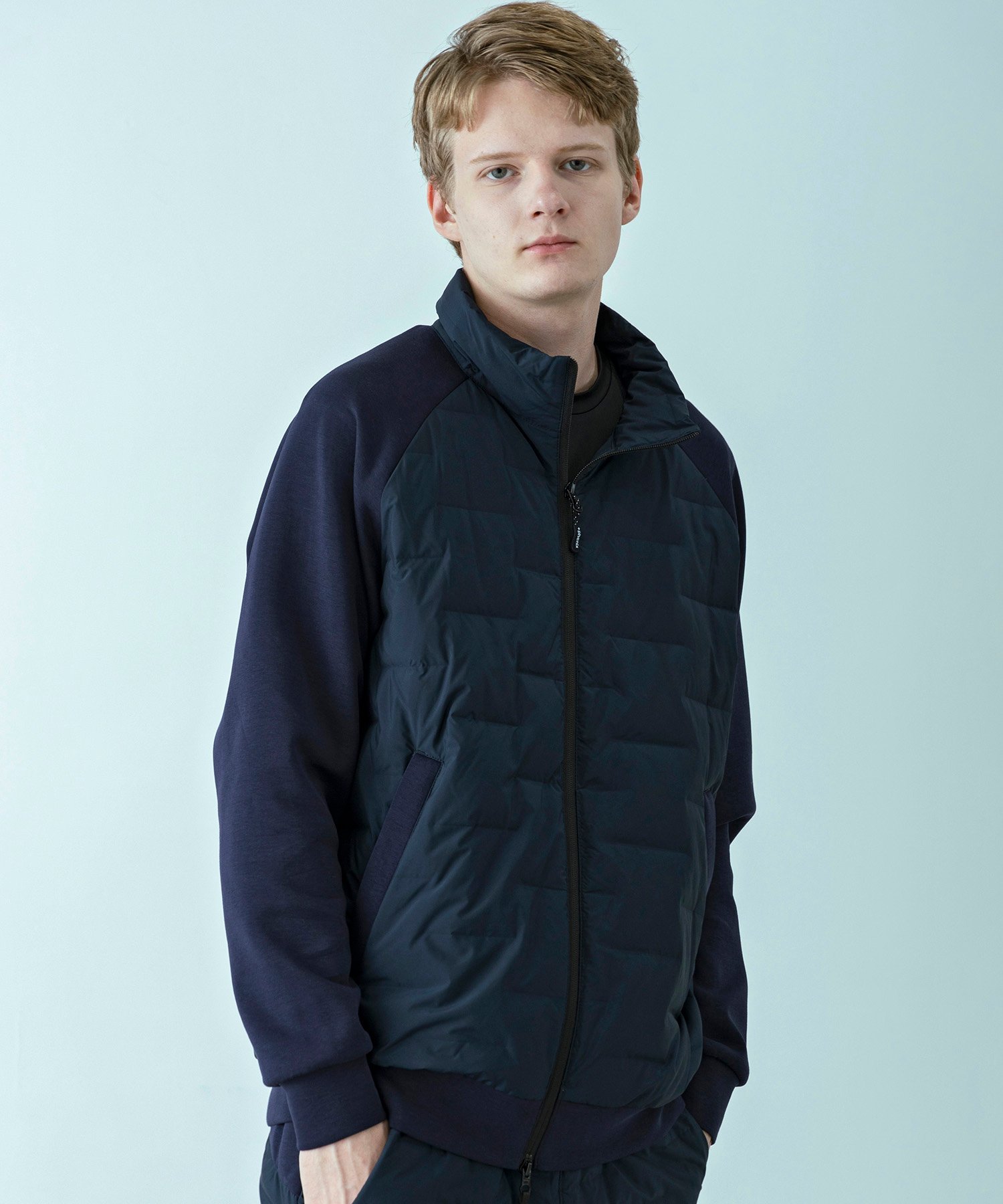 SHIFFON｜+phenix プラスフェニックス ハイブリッドダウンジャケット