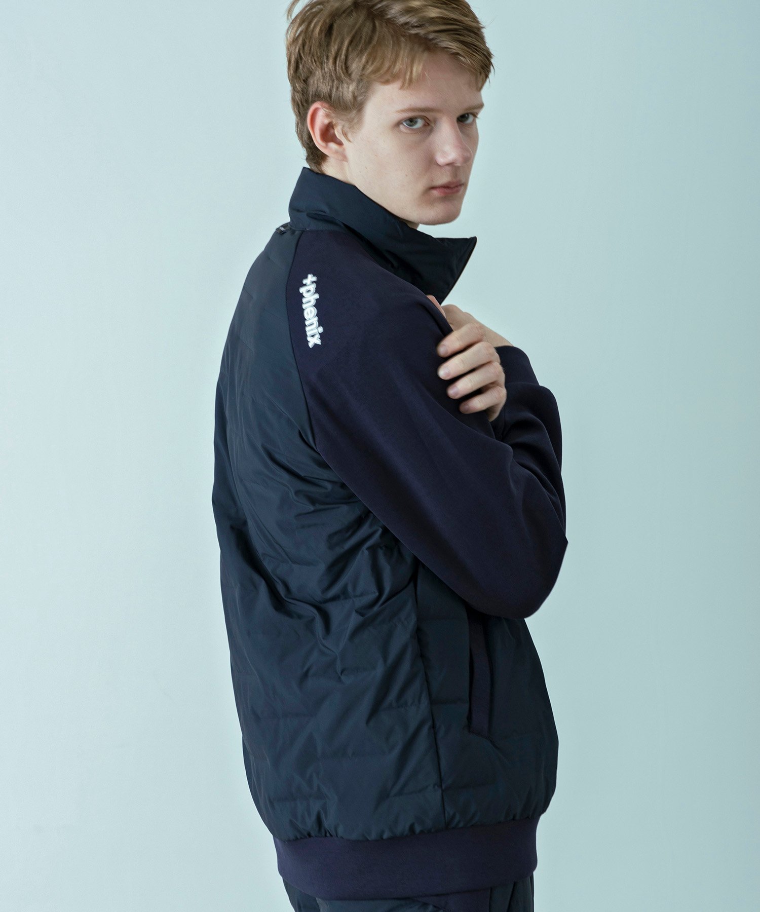 SHIFFON｜+phenix プラスフェニックス ハイブリッドダウンジャケット