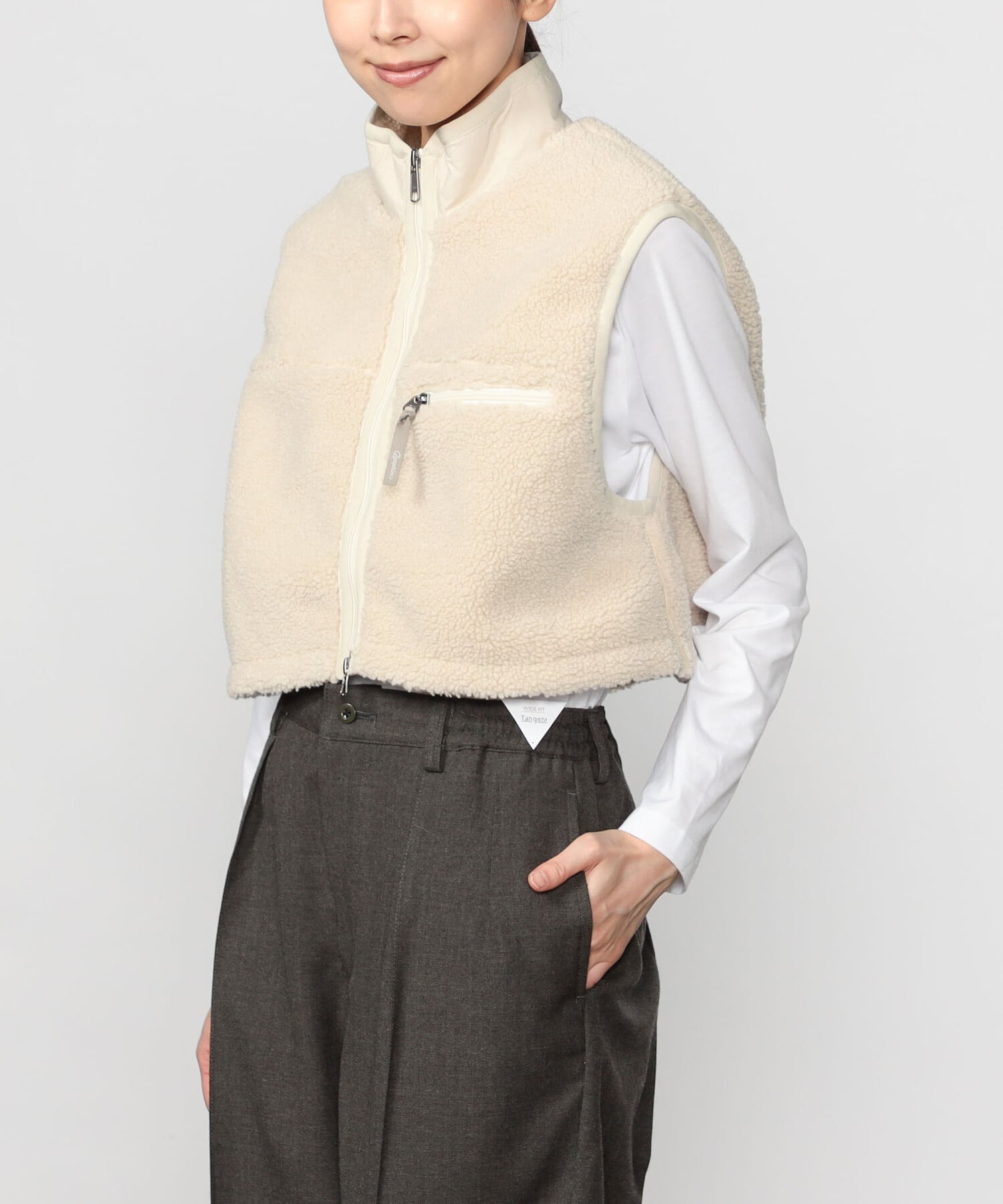 Bshop｜Gymphlex | ライトボア ショートベスト WOMEN | Rakuten