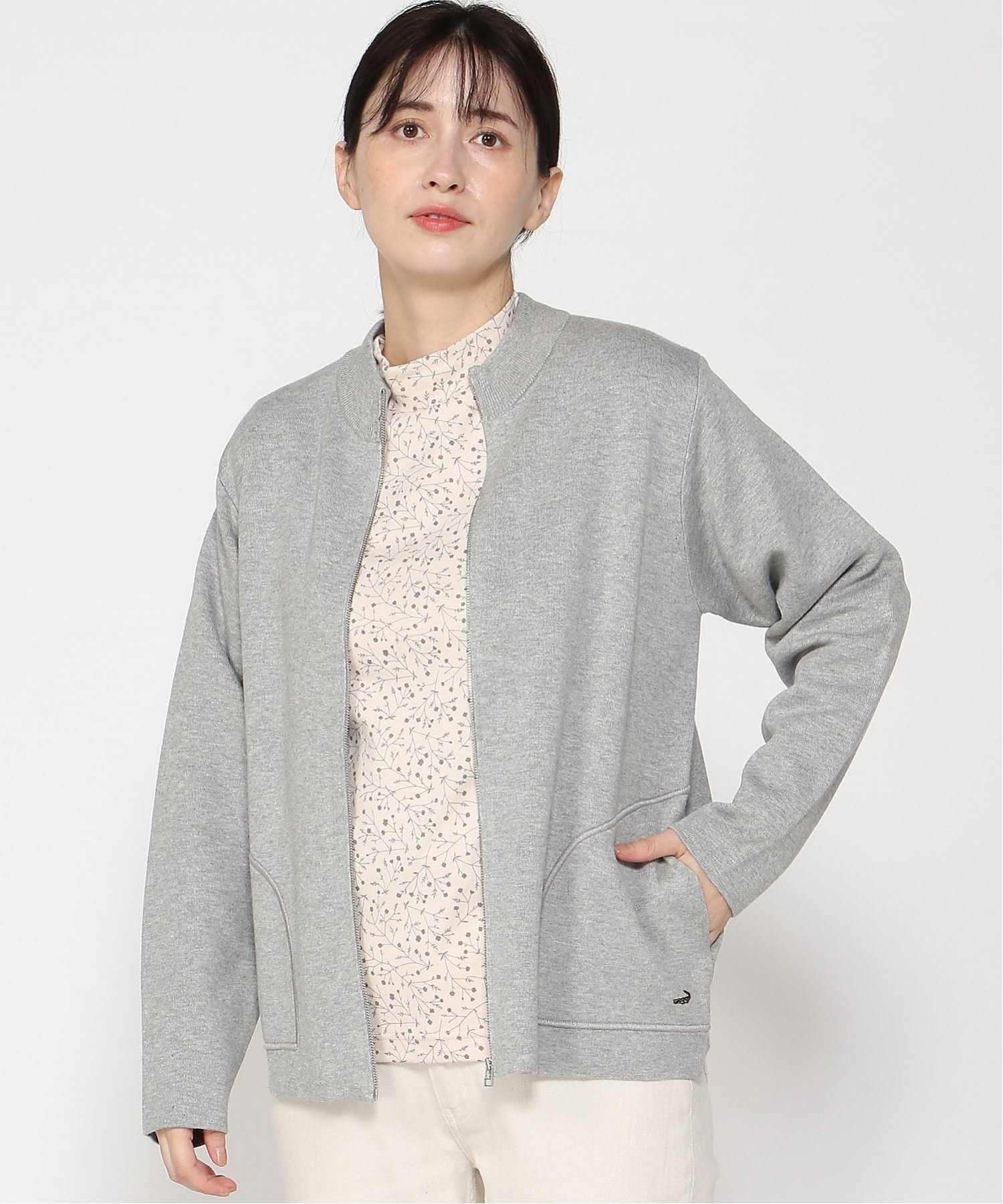 CROCODILE｜(W)ジップアップ ニット カーディガン | Rakuten Fashion