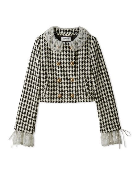 LILY BROWN｜[L.B CANDY STOCK]スカラップビジューアタッチド