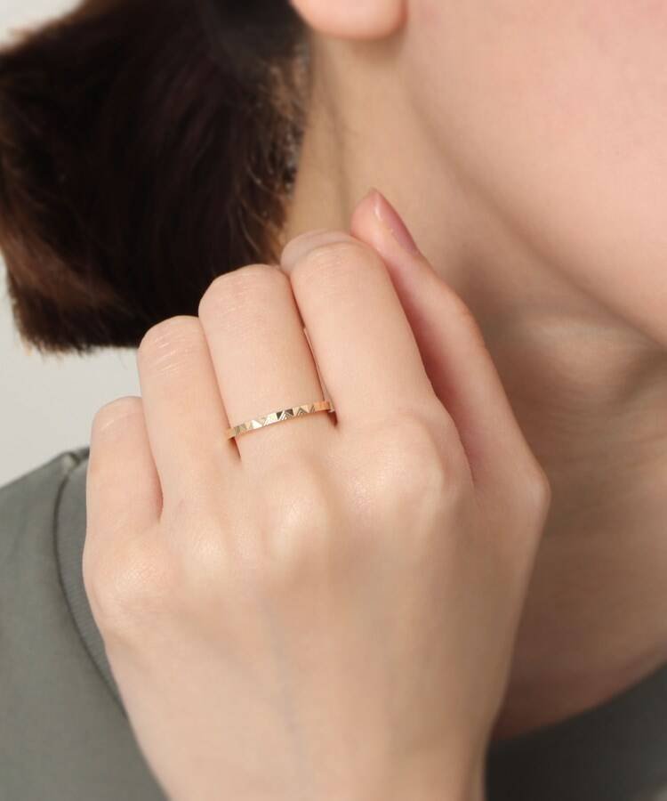 COCOSHNIK｜K10トライアングルカット リング | Rakuten Fashion(楽天
