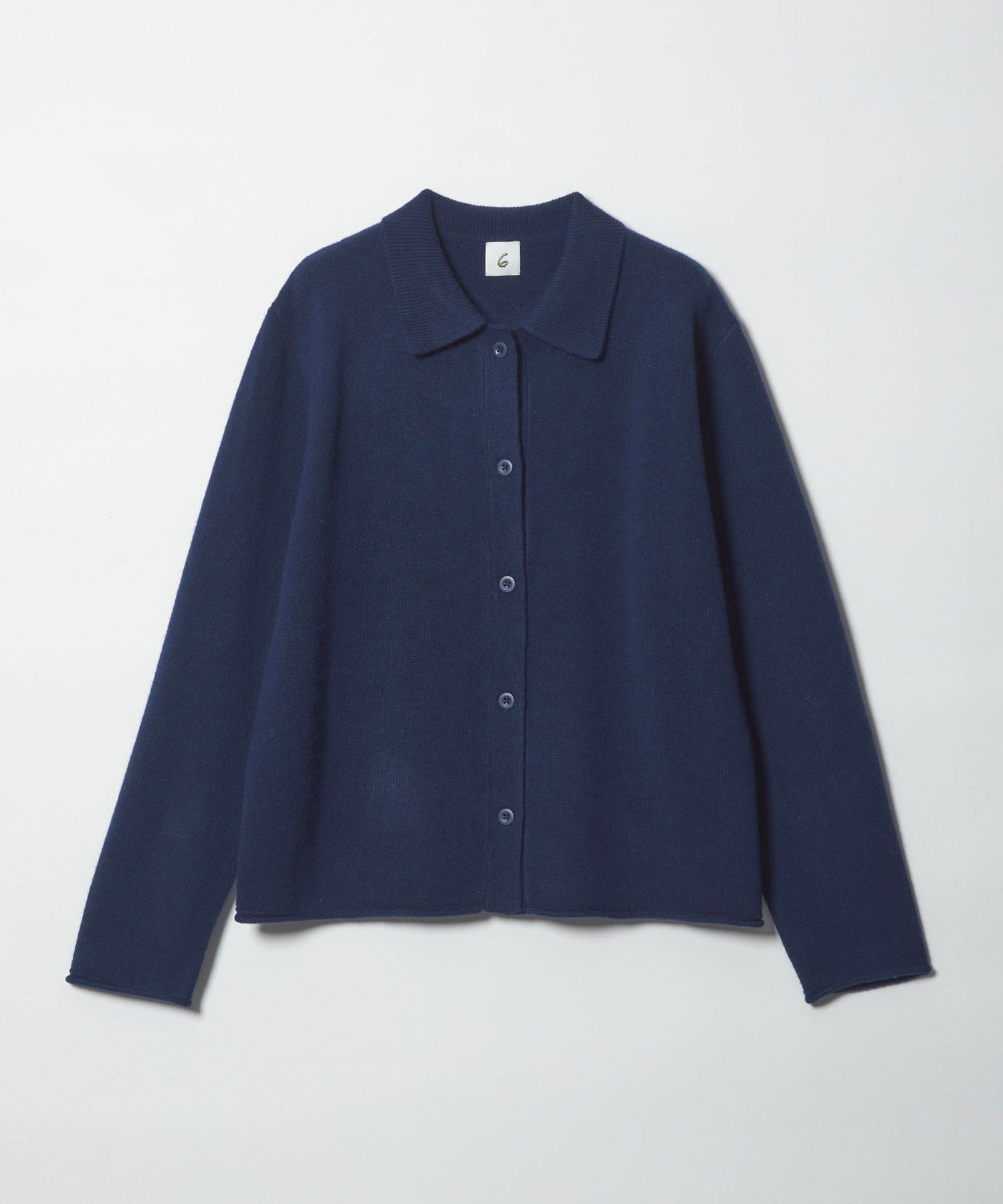 roku 6 ニットカーディガン Beauty & youth 6 カーディガン 「6(ROKU)」ミックス ニット カーディガン レディース