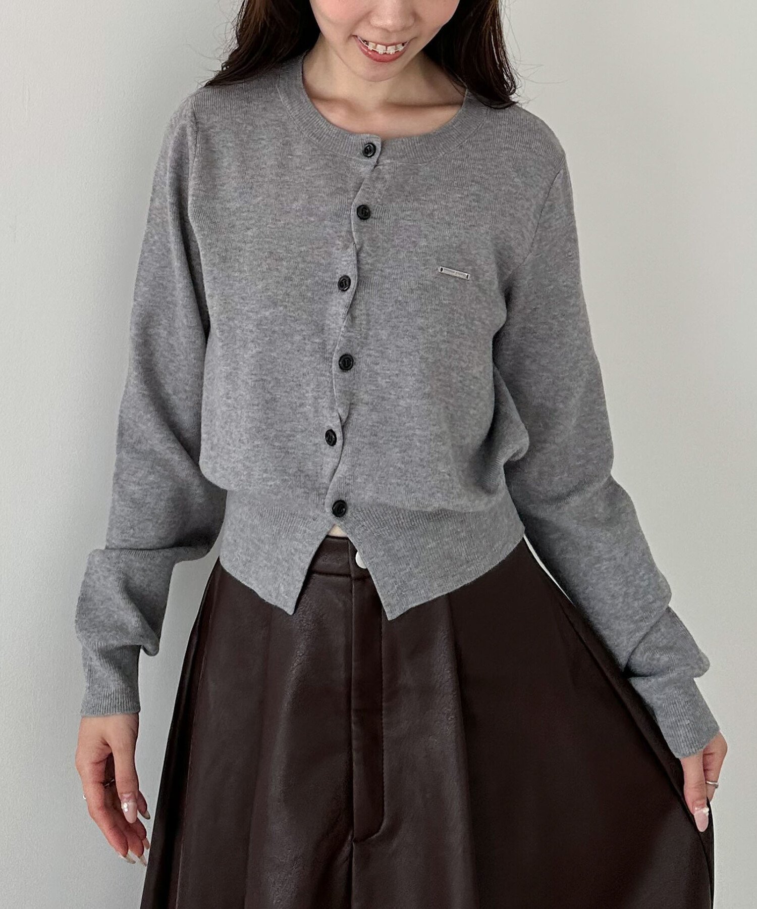 archives｜クロスボタンニットカーディガン | Rakuten Fashion(楽天