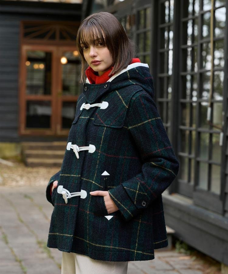 DRESSTERIOR｜【CLASSY.12月号掲載】タータンチェックショートダッフル