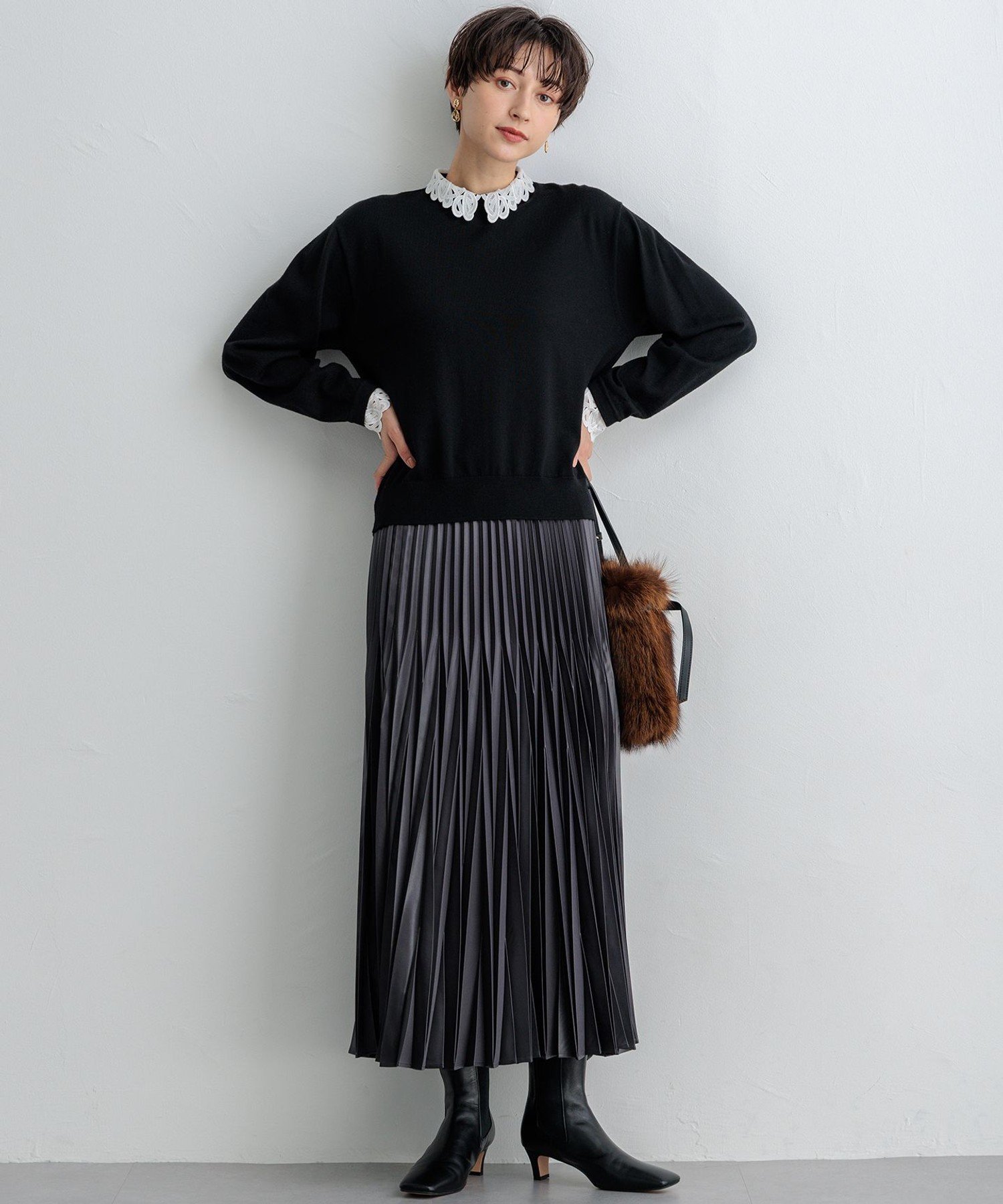 23区｜【洗える】エンブロイダリーニット | Rakuten Fashion(楽天