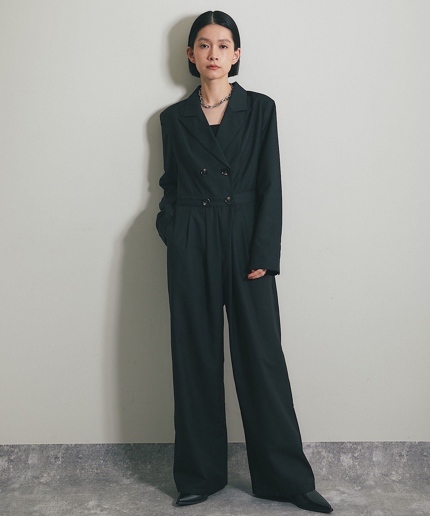 SMILE ORCHID｜オールインワンロング丈ワイドパンツドレス | Rakuten