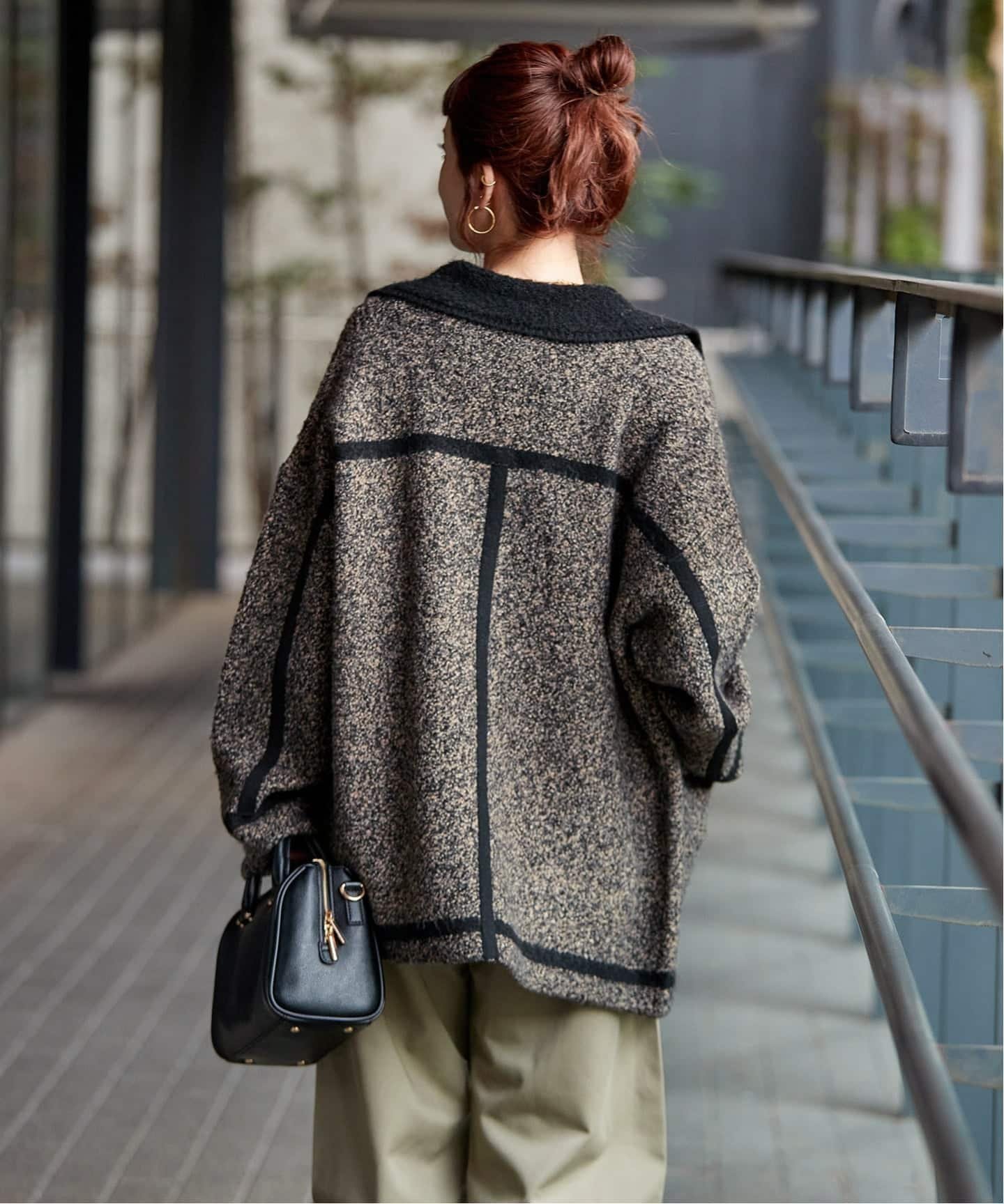 B.C STOCK｜手洗い可 / ツイード調パイルニットジャケット | Rakuten