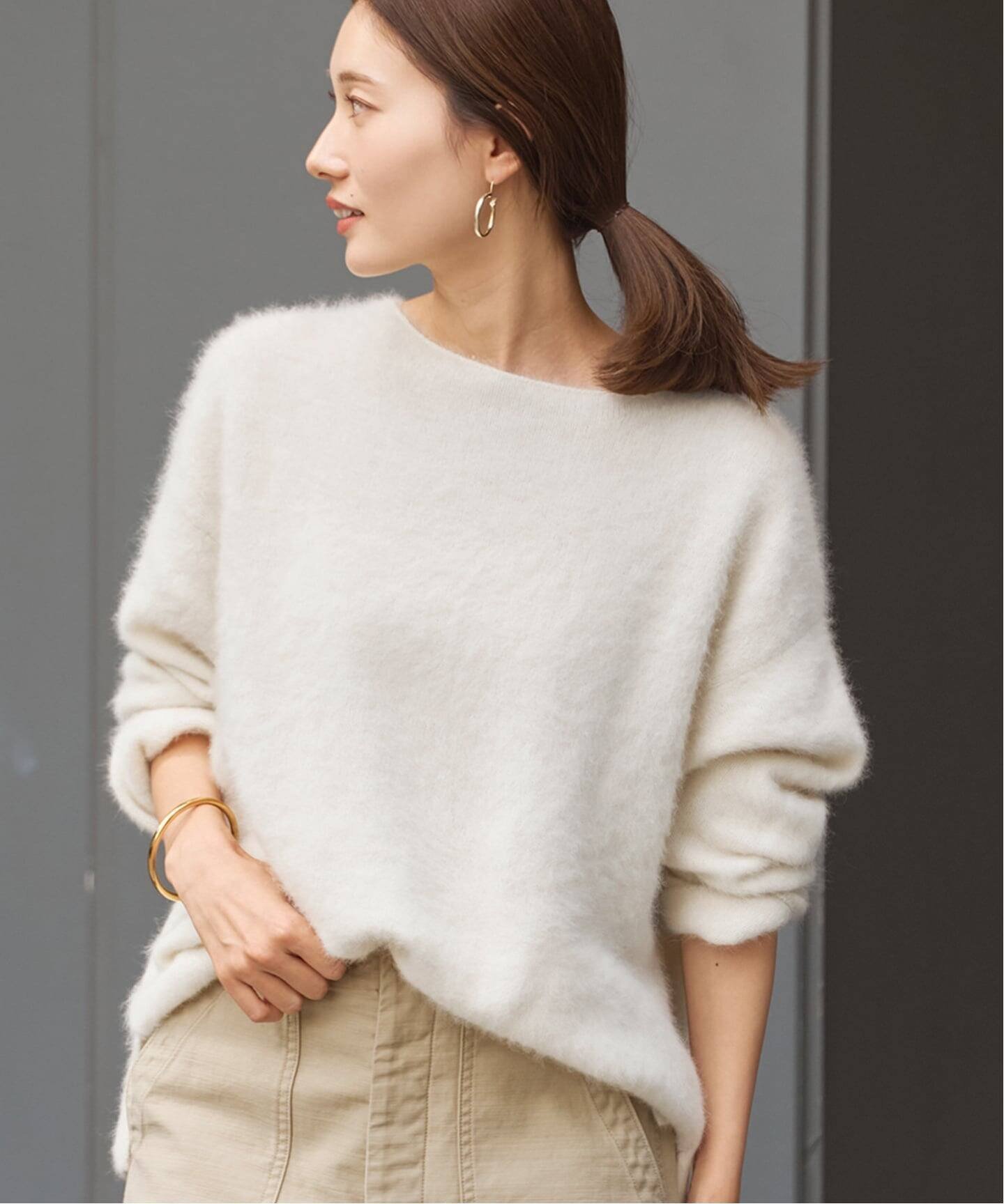 FRAMeWORK｜≪追加≫FOX/CASHMERE ボートネック プルオーバー3