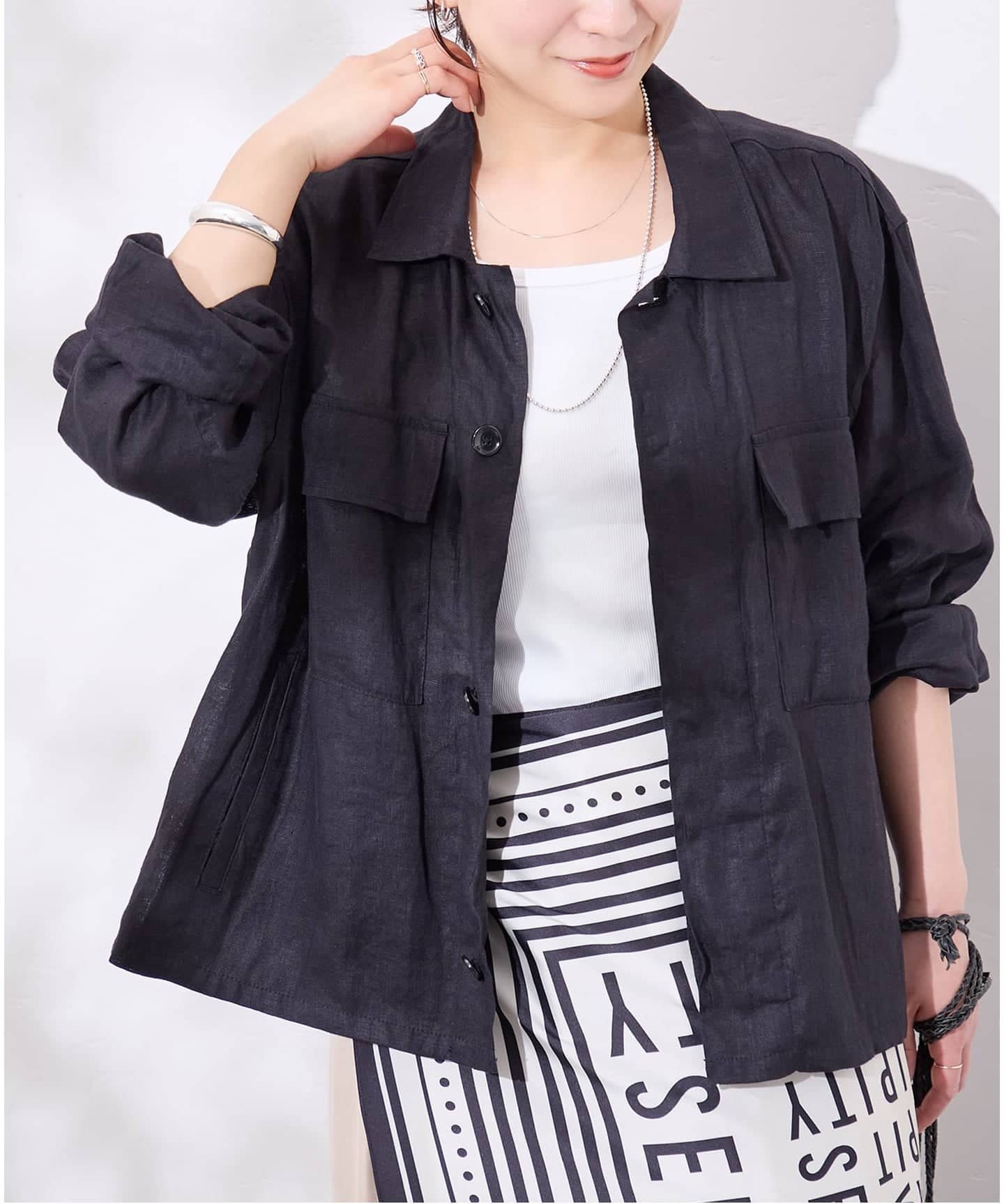 JOURNAL STANDARD｜《追加予約》リネンミリタリージャケット | Rakuten