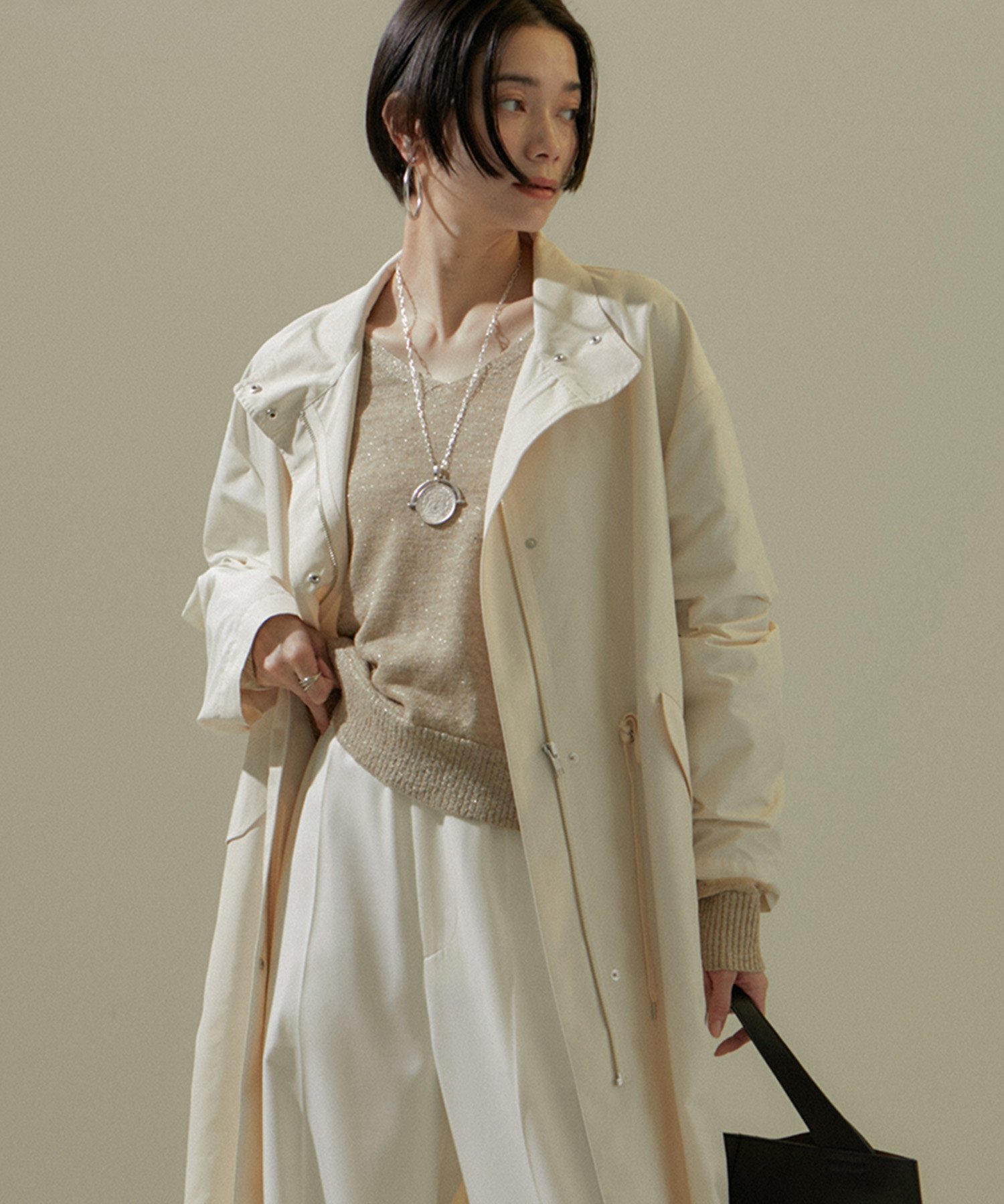 SALON adam et rope'｜[24SS]ミリタリースタンドカラーコート/モッズ