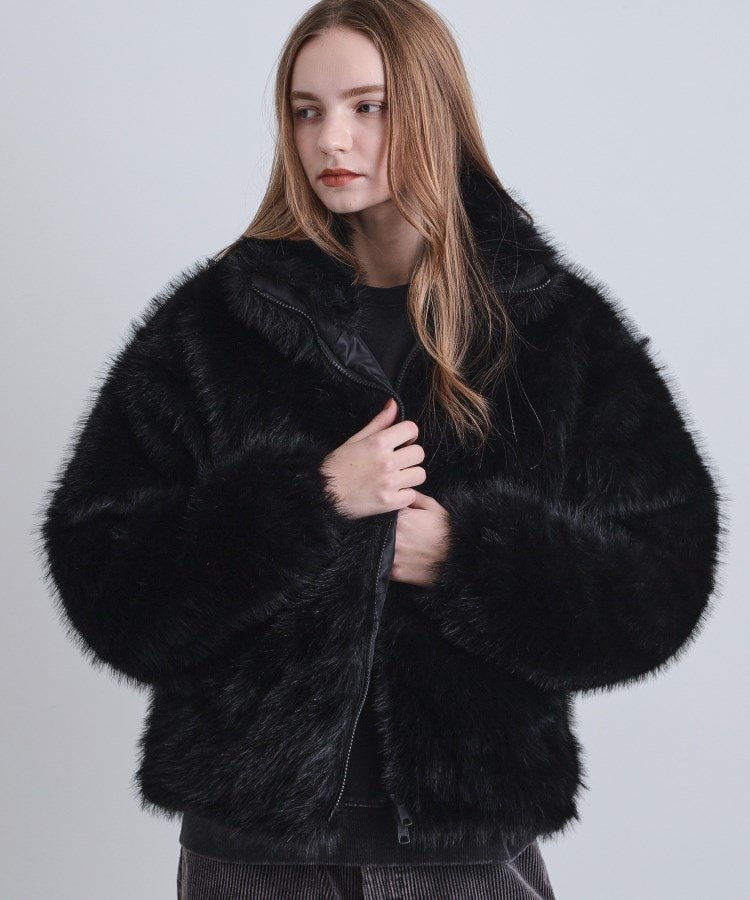 tk.TAKEO KIKUCHI｜ミックスフェイクファーブルゾン | Rakuten Fashion