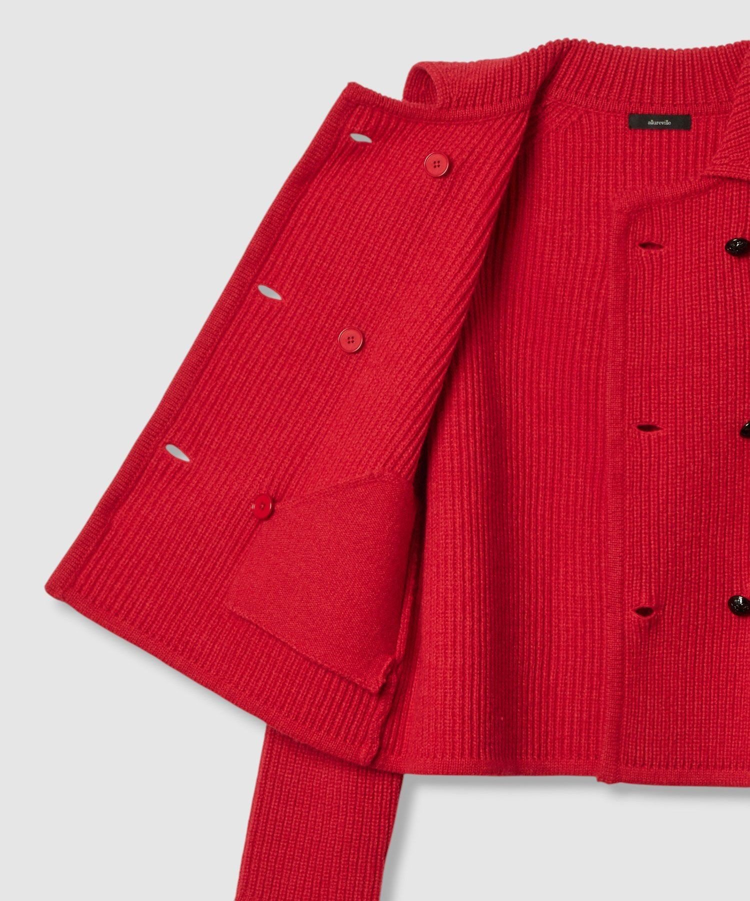 allureville｜片畦ニットジャケット | Rakuten Fashion(楽天