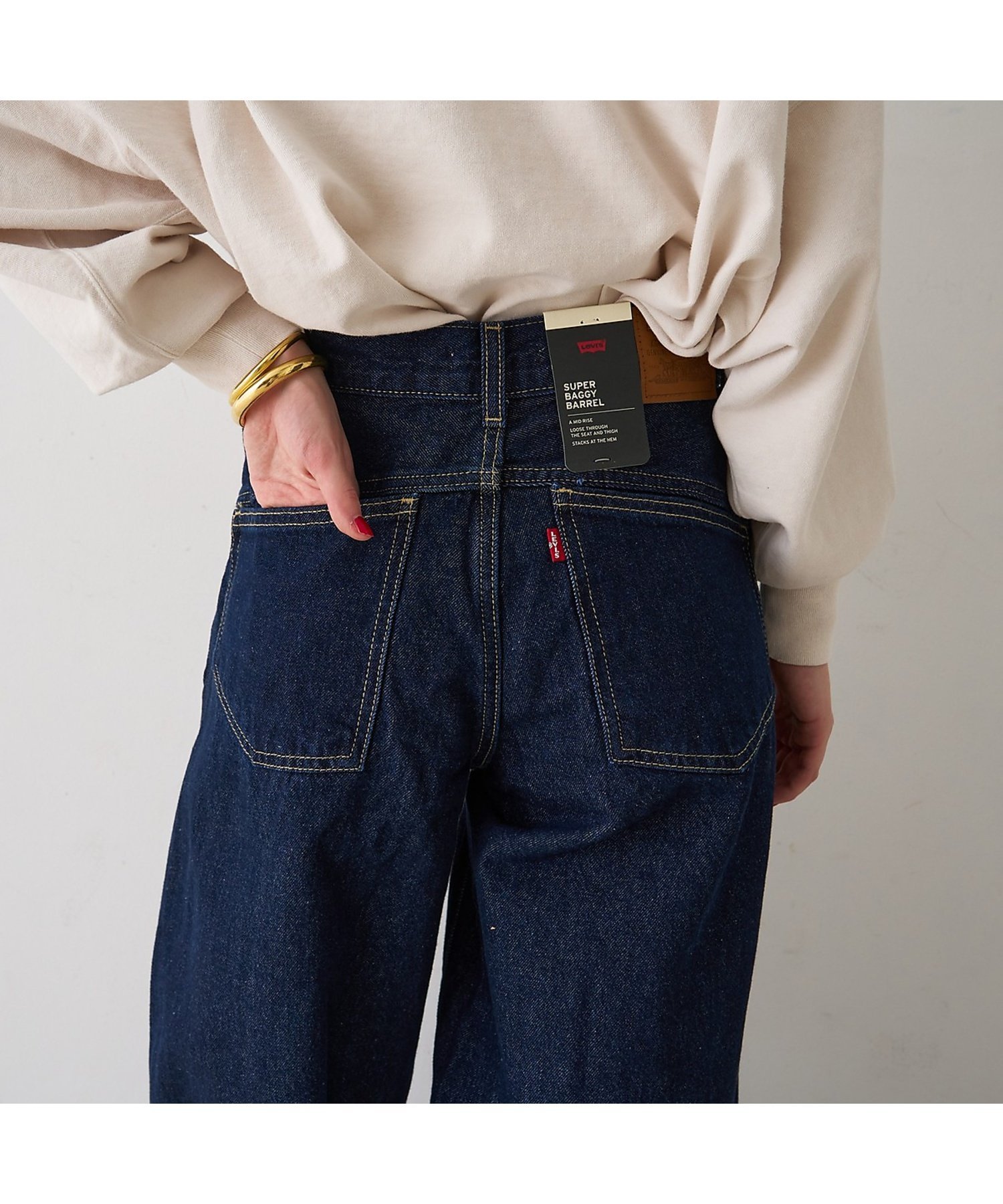 Rouge vif la cle｜【Levi's/リーバイス】SUPER BAGGY BARREL バレル