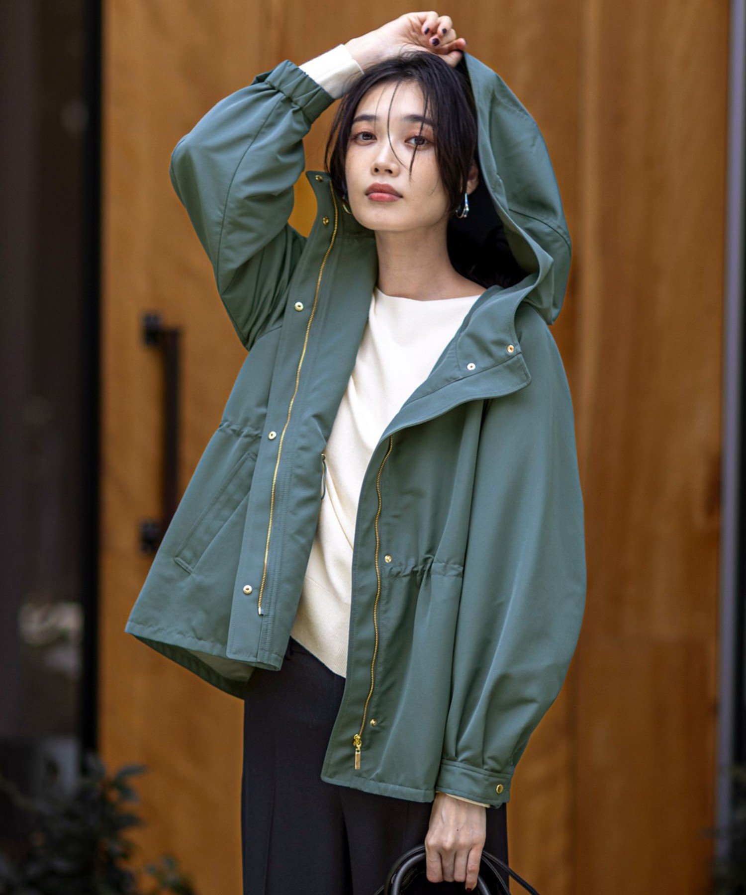 ANY SIS｜フーディショート ブルゾン | Rakuten Fashion(楽天