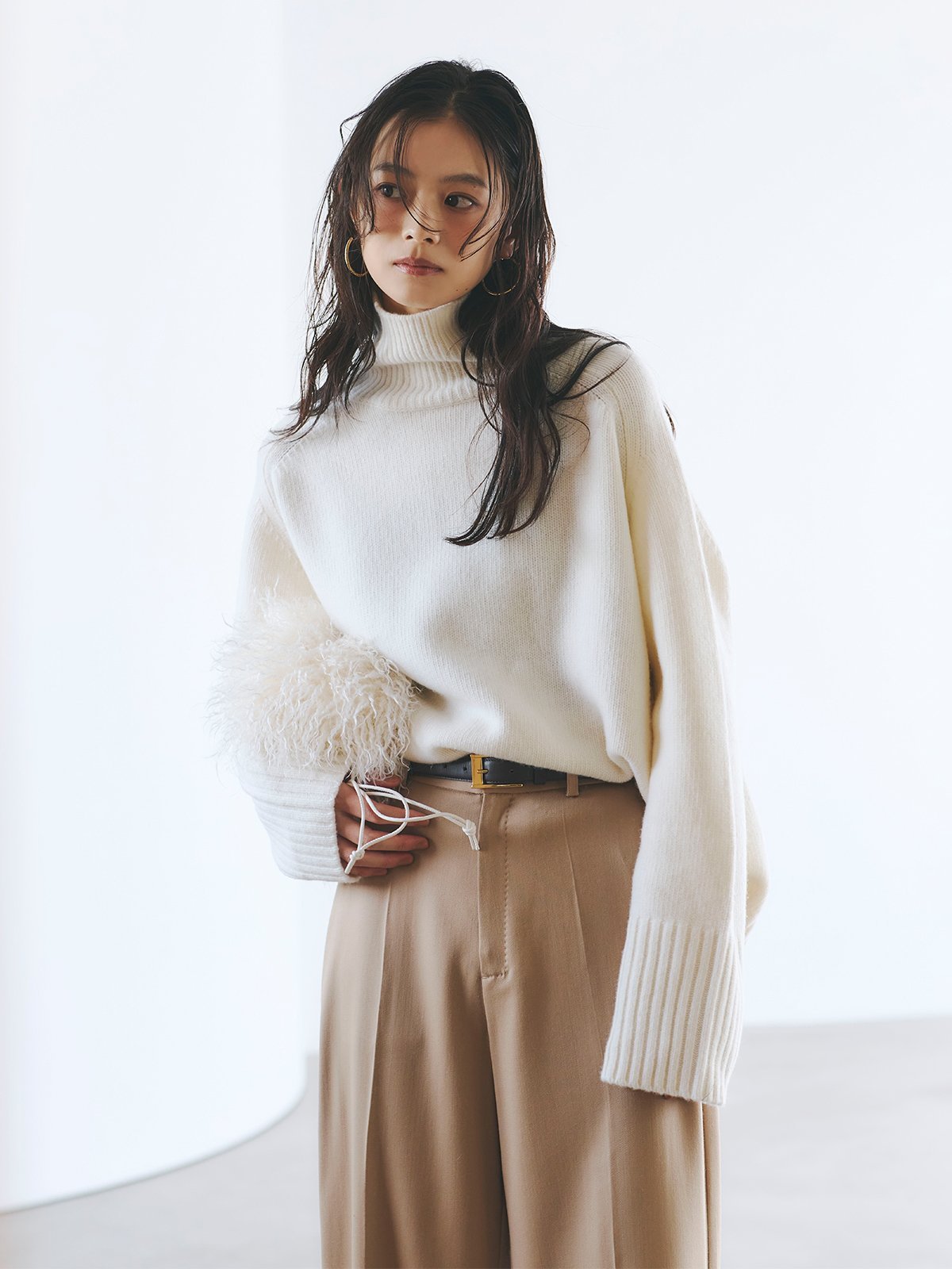 anuans｜HAMILTONウールカシミヤタートルネックプルオーバー | Rakuten