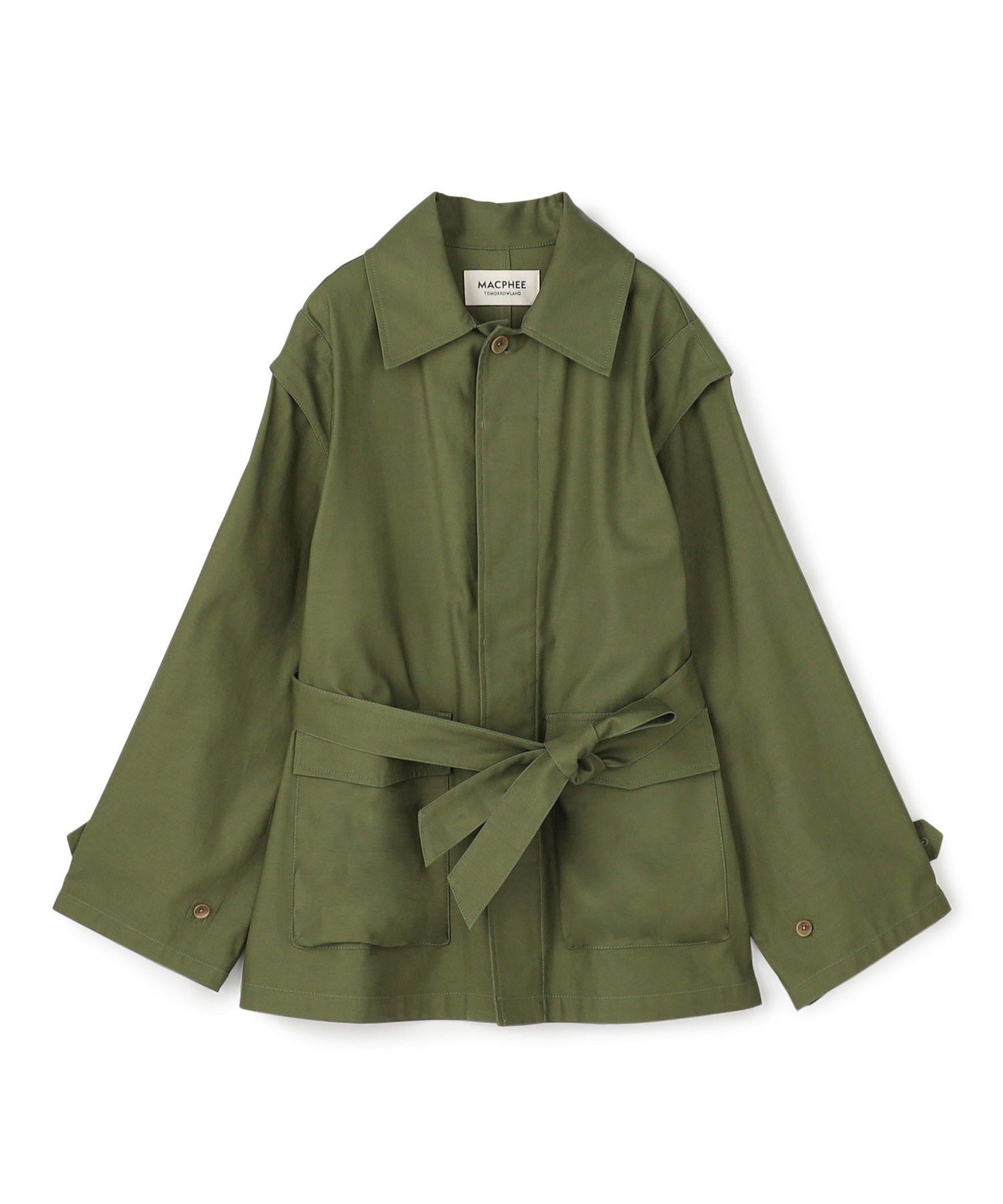 TOMORROWLAND｜スラブバックサテン ミリタリージャケット | Rakuten