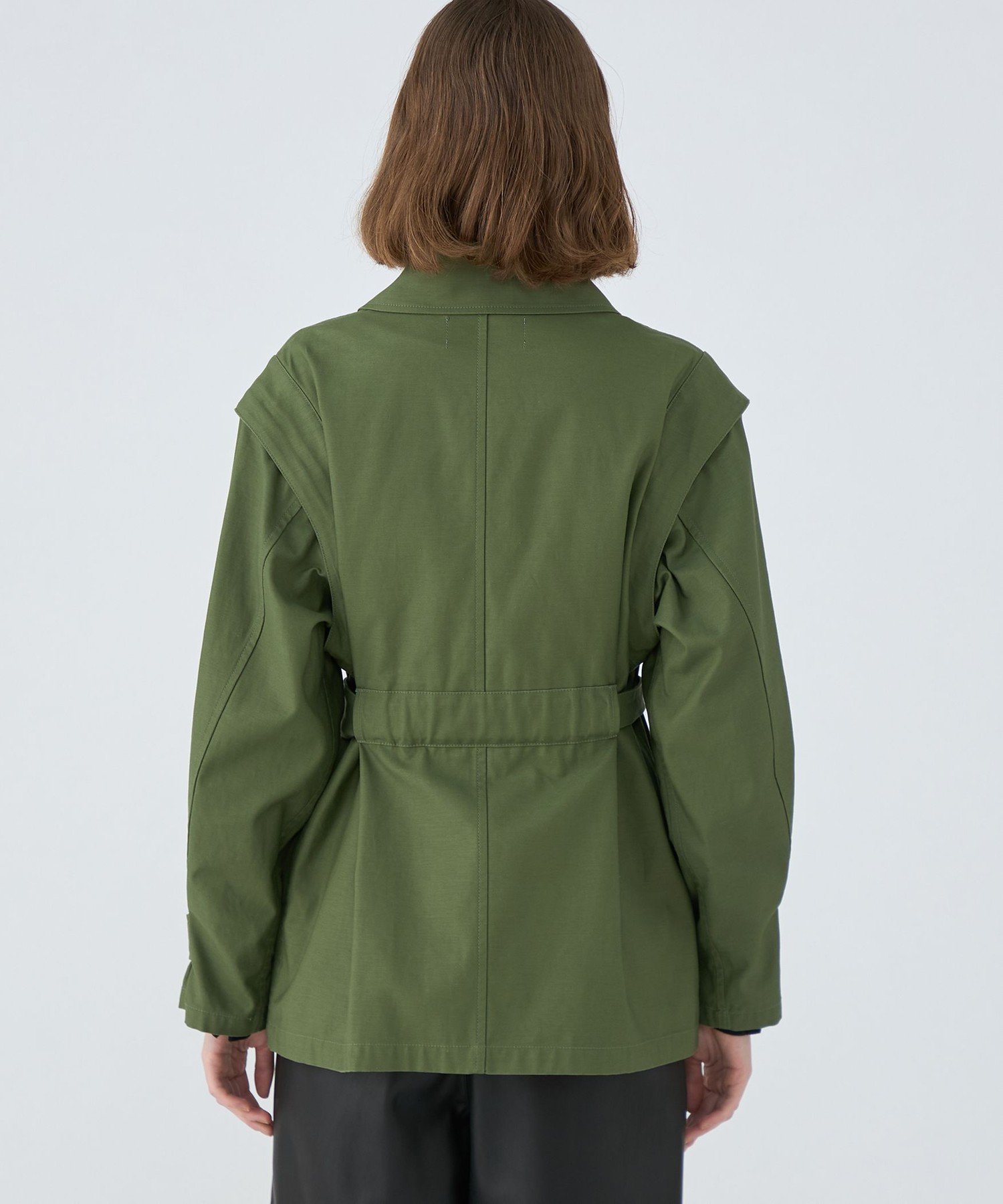 TOMORROWLAND｜スラブバックサテン ミリタリージャケット | Rakuten