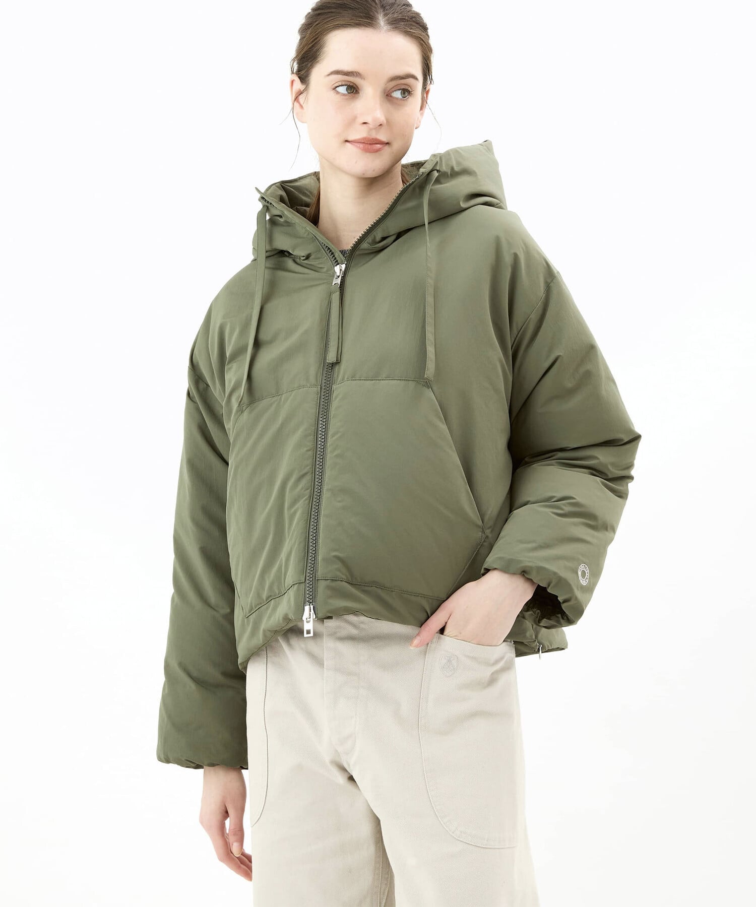 Bshop｜ORCIVAL | ポリエステルタフタ フードダウンジャケット WOMEN