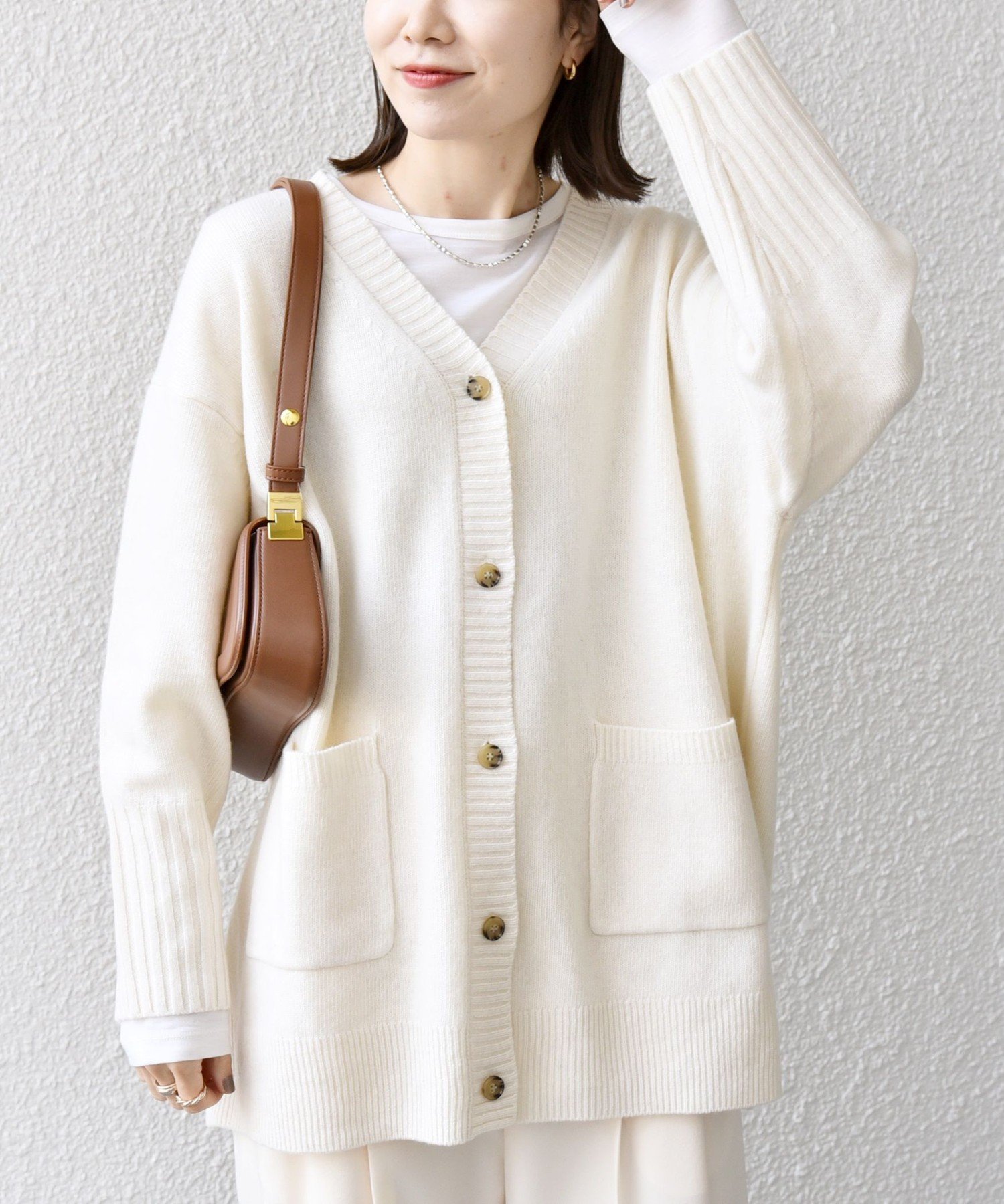 SHIPS｜SHIPS any: AQUA カシミヤ ミックス Vネック ニット