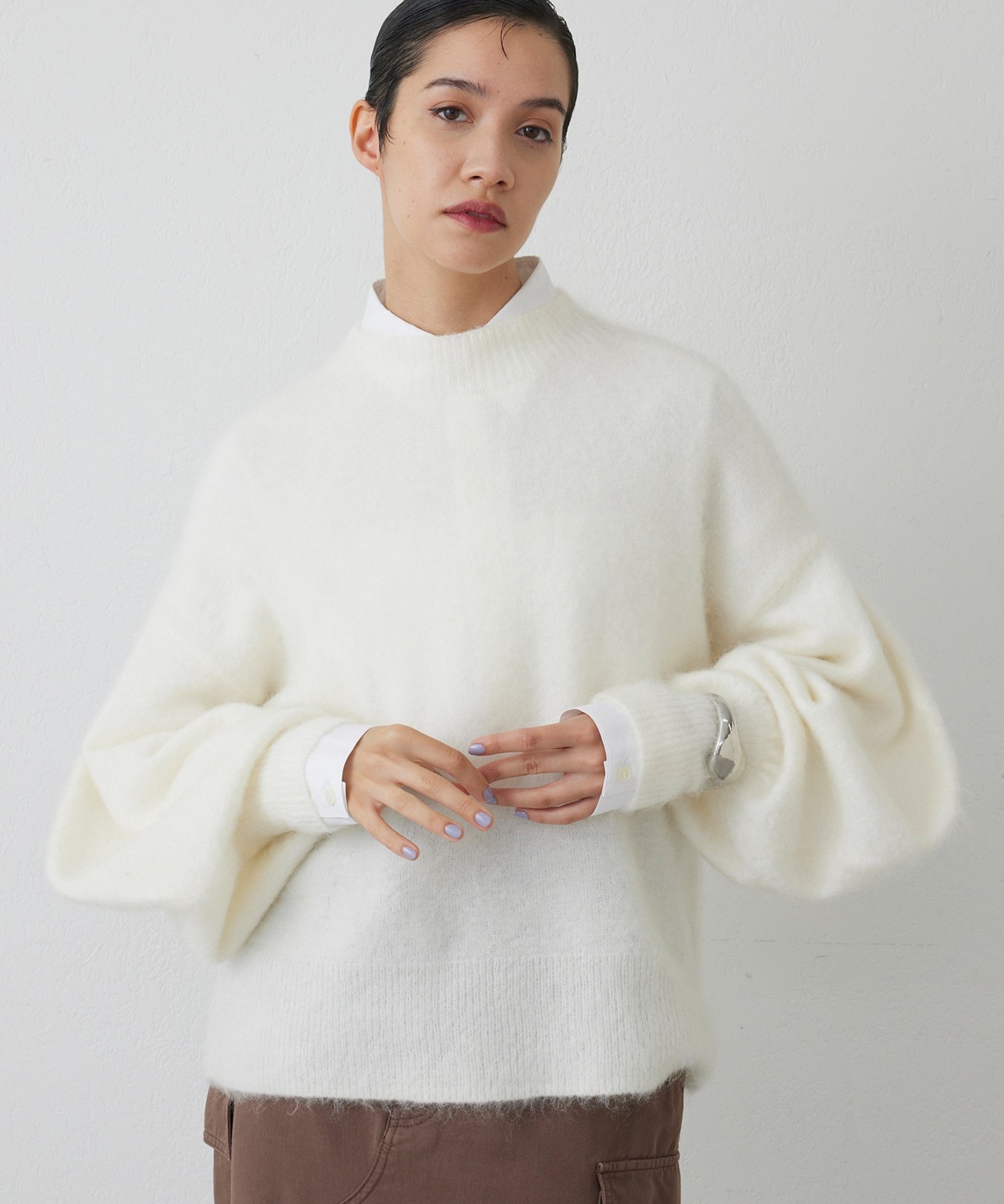 Whim Gazette｜【THE PAUSE】バレルスリーブニット | Rakuten Fashion