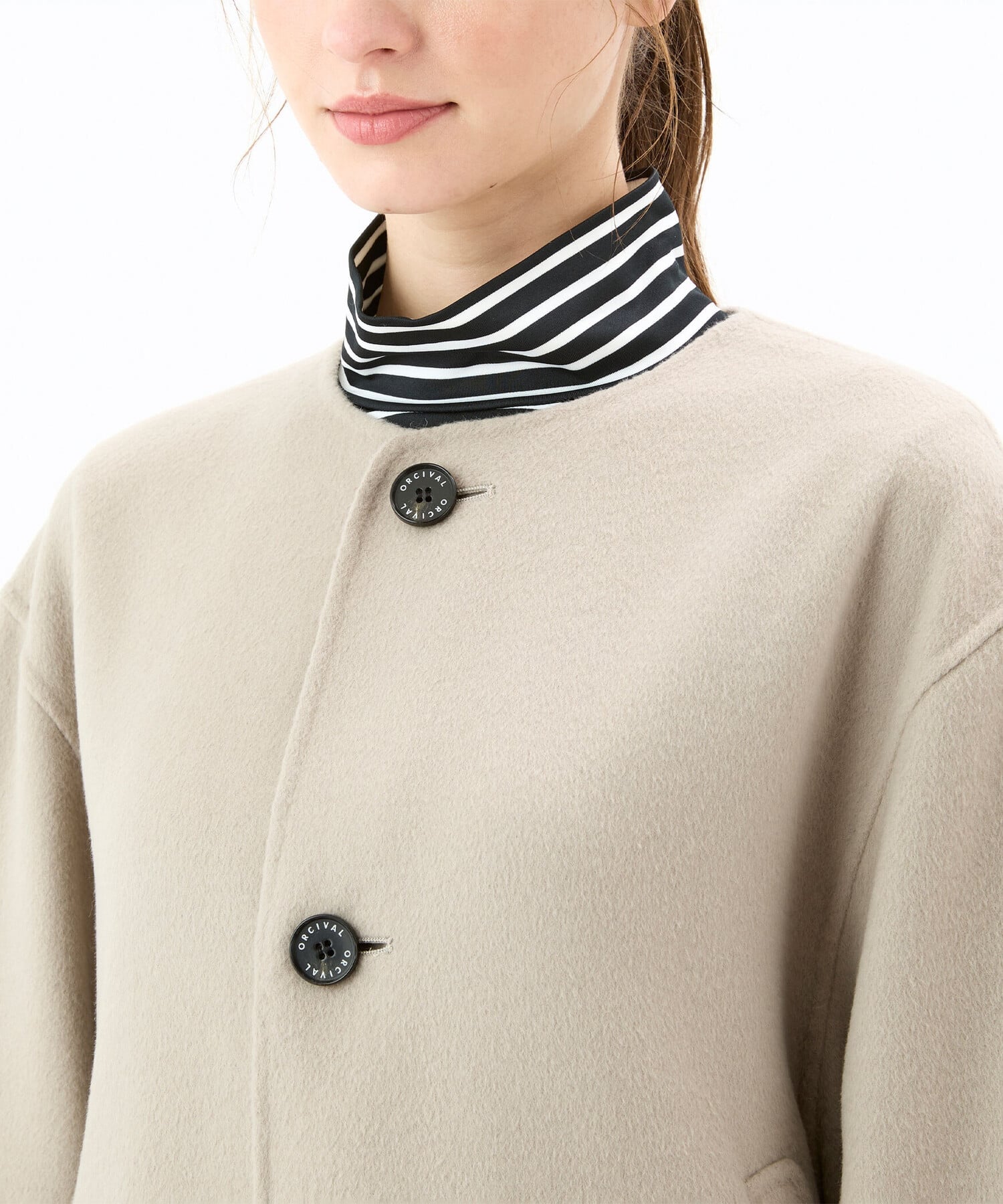 Bshop｜ORCIVAL | リバーウール ノーカラーブルゾン WOMEN | Rakuten